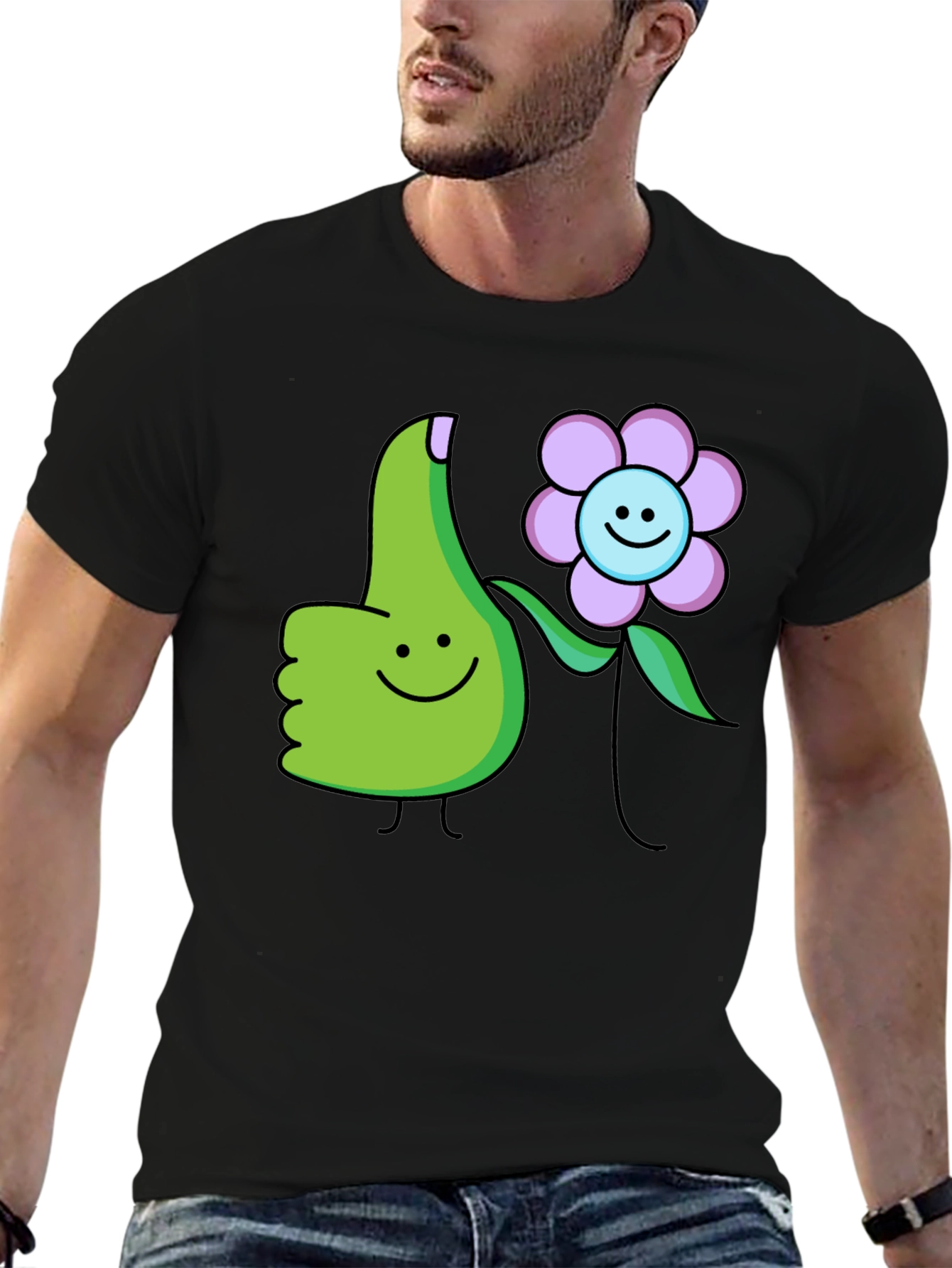 Thumbs Up Flower T-Shirt
