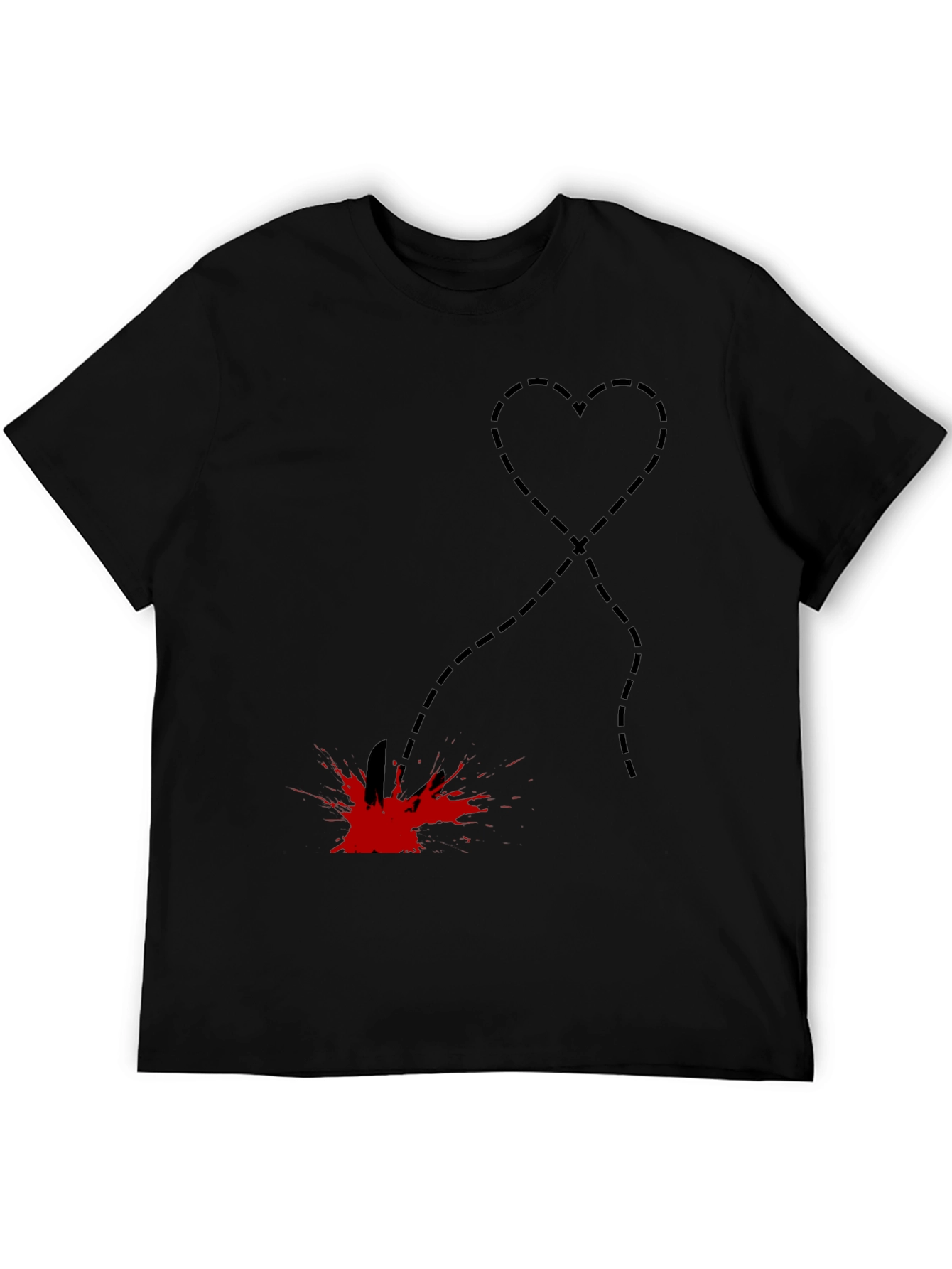 Heart Stab T-Shirt - Edgy Graphic Tee