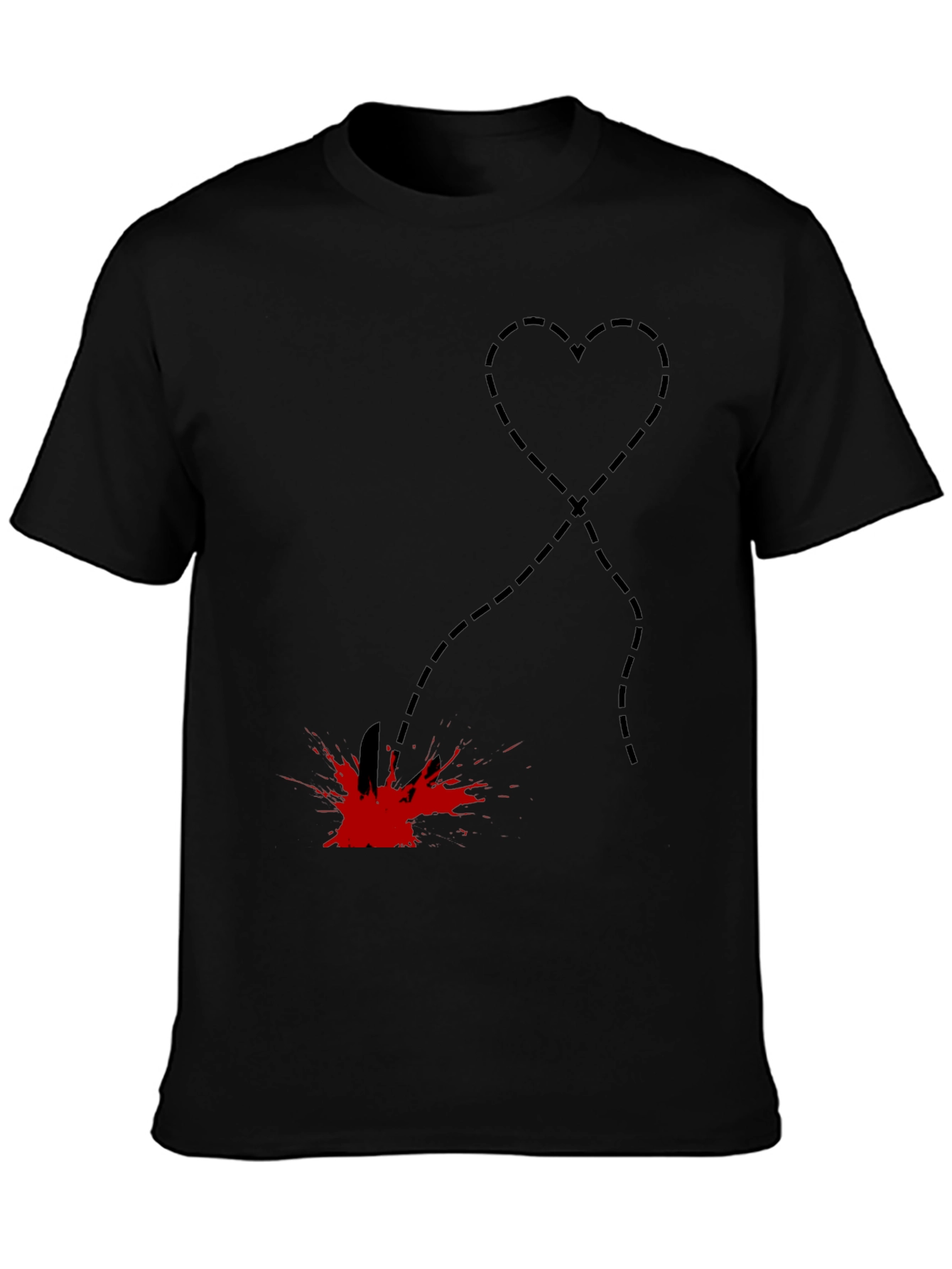 Heart Stab T-Shirt - Edgy Graphic Tee