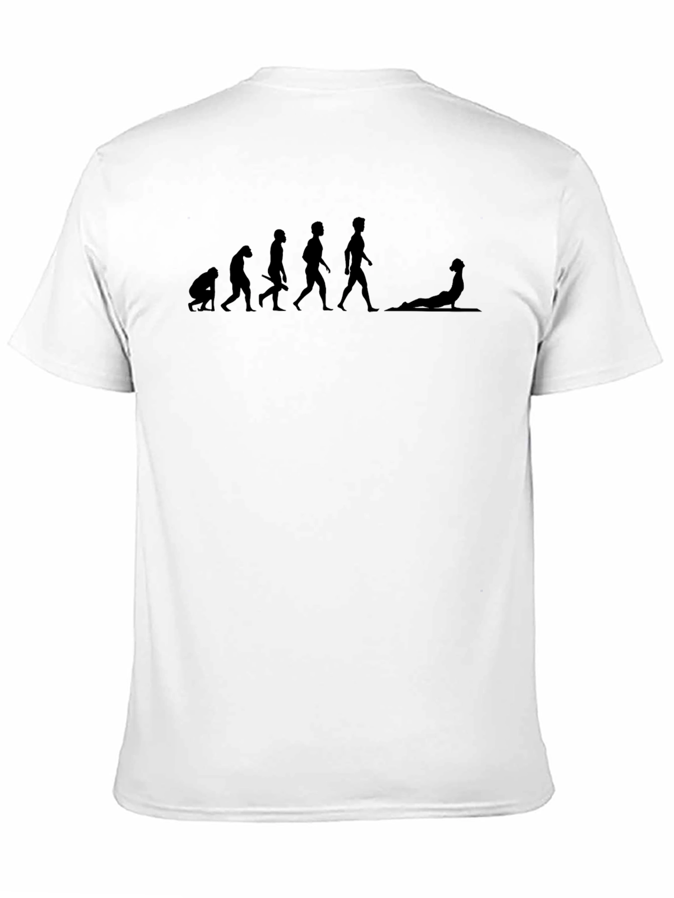 Evolution Yoga Tee - Black Graphic T-Shirt