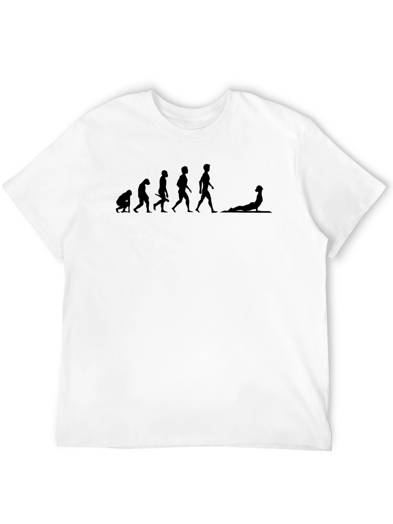 Evolution Yoga Tee - Black Graphic T-Shirt