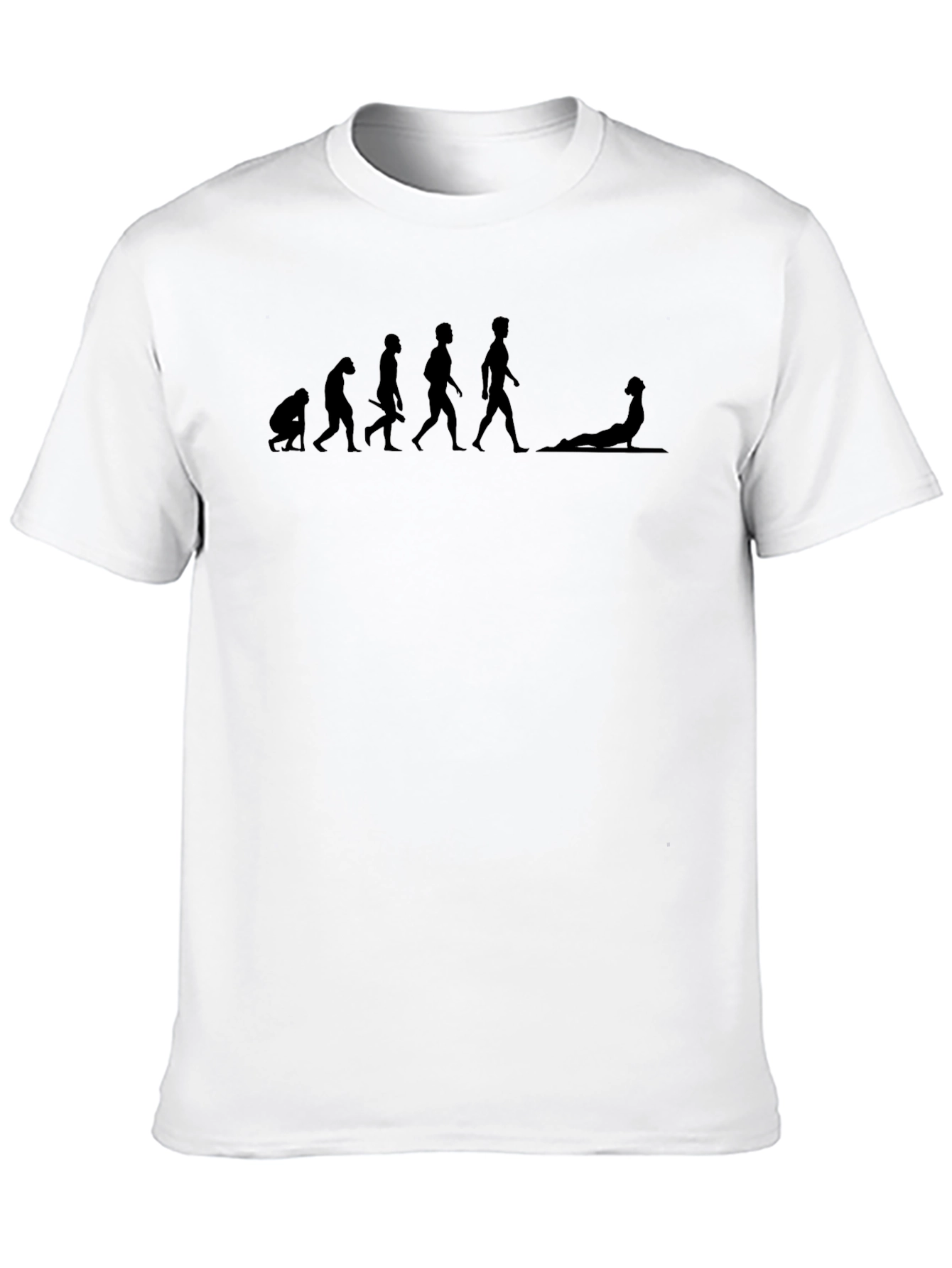 Evolution Yoga Tee - Black Graphic T-Shirt