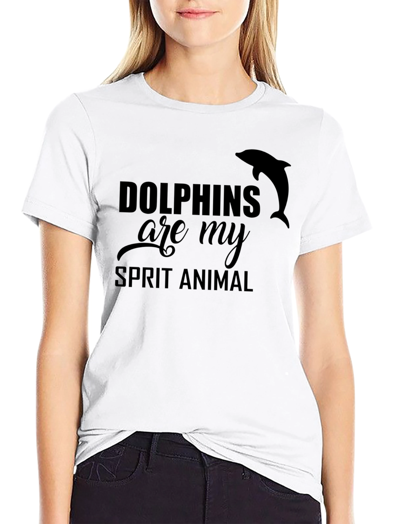 Dolphins Are My Spirit Animal Graphic Tee
