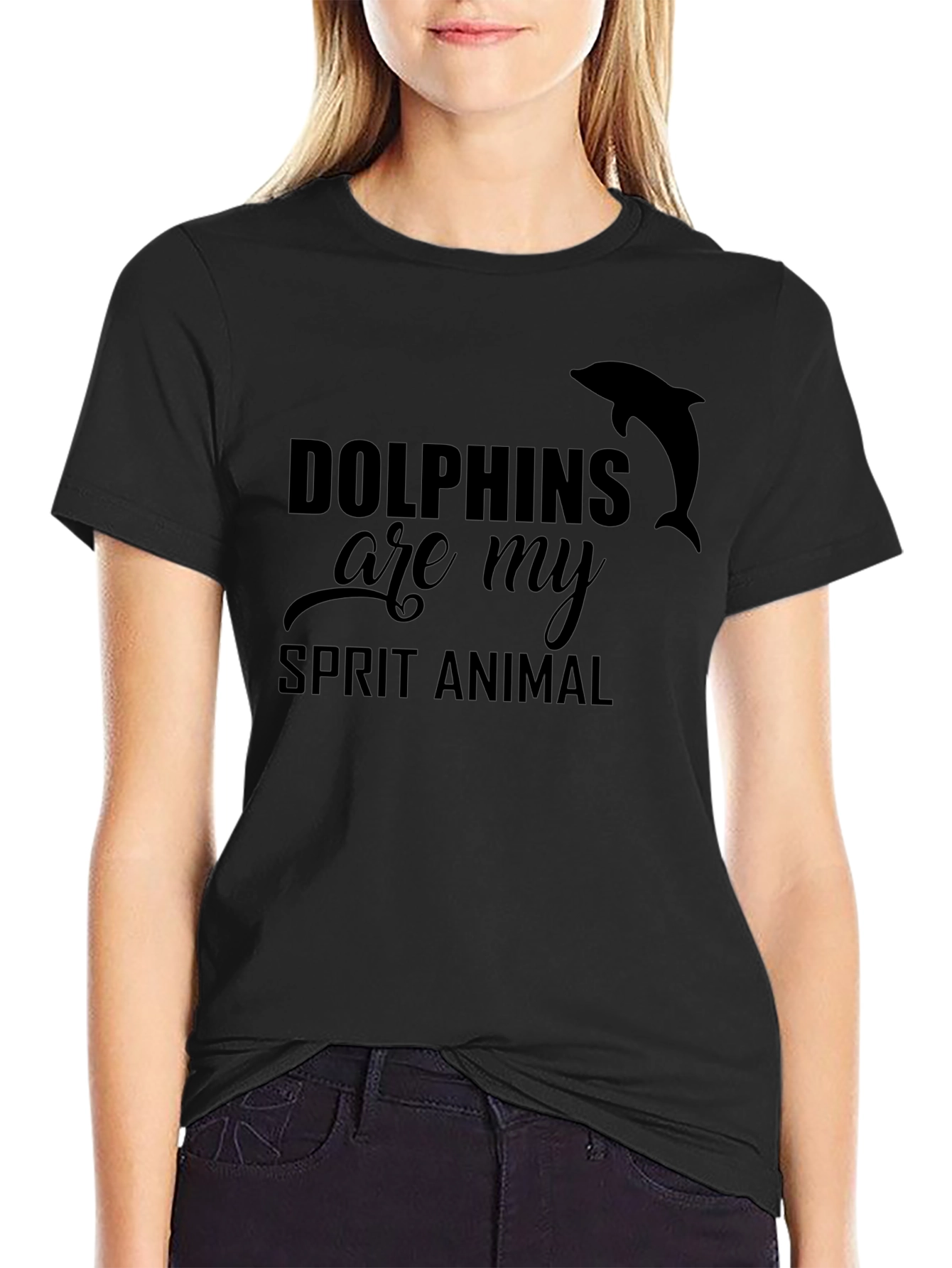 Dolphins Are My Spirit Animal Graphic Tee