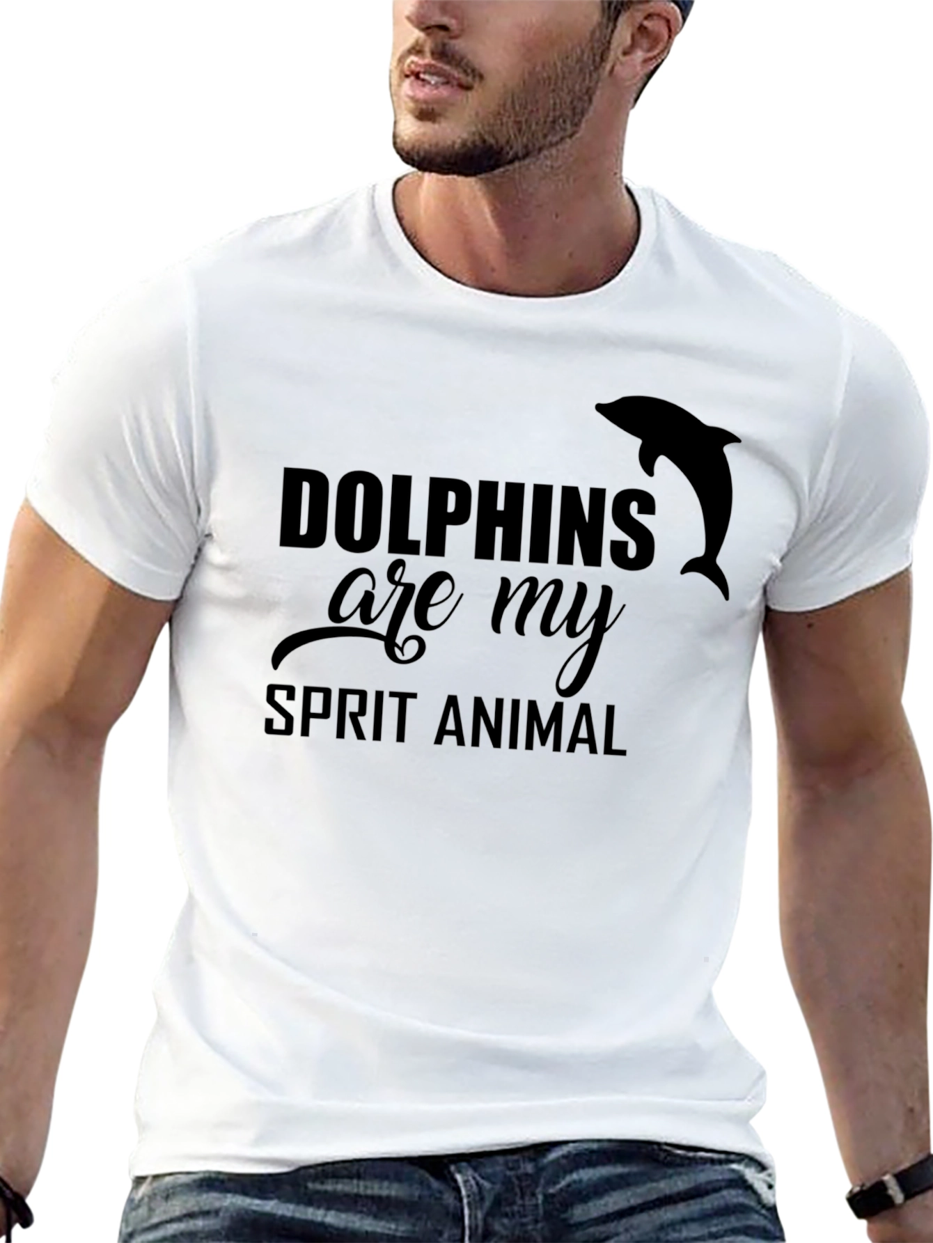 Dolphins Are My Spirit Animal Graphic Tee
