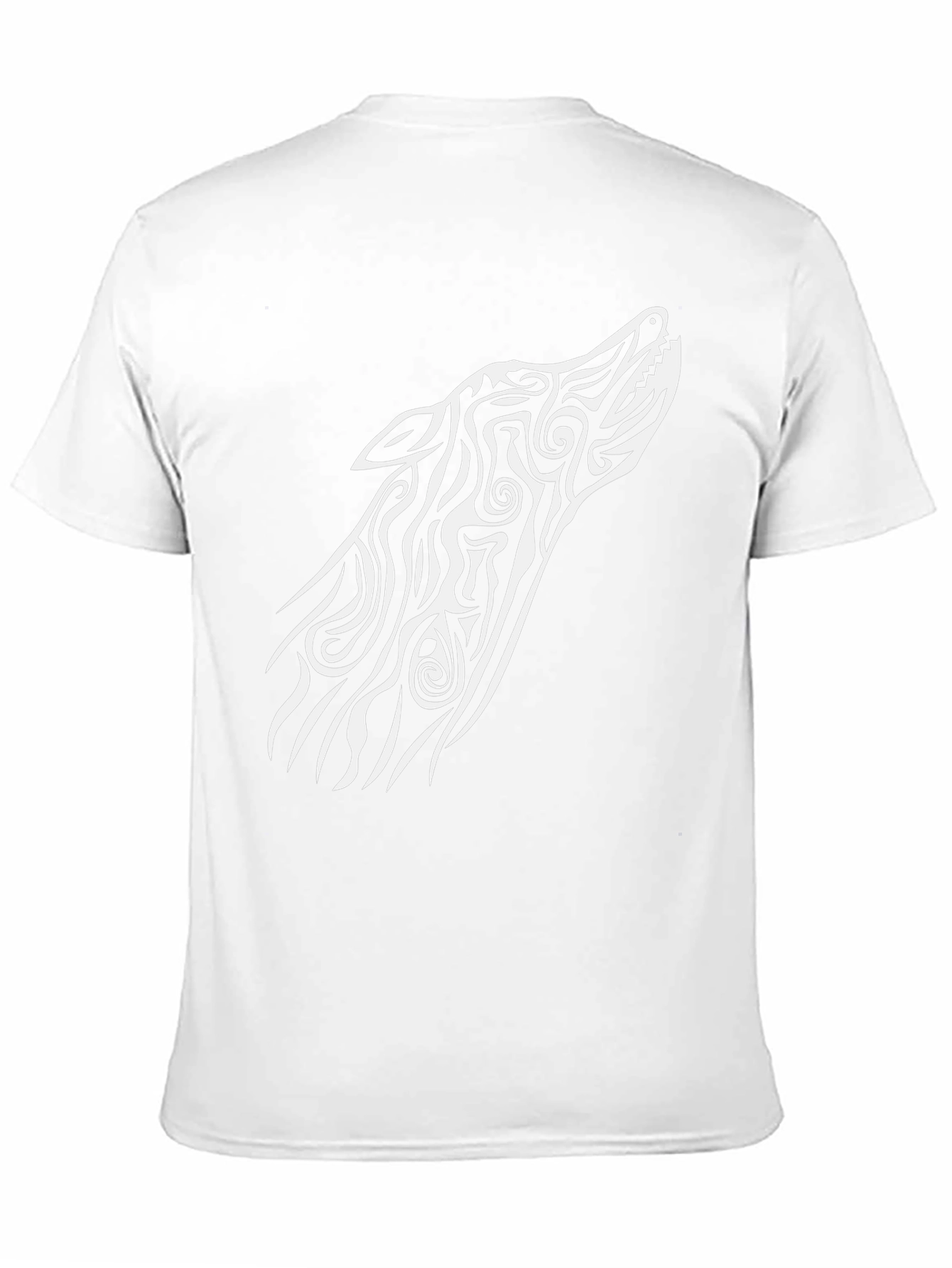 Black Wolf Tribal Art Graphic Tee