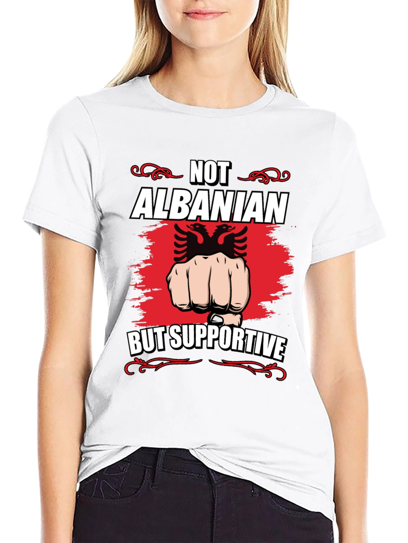 Albanian Supporter Graphic T-Shirt