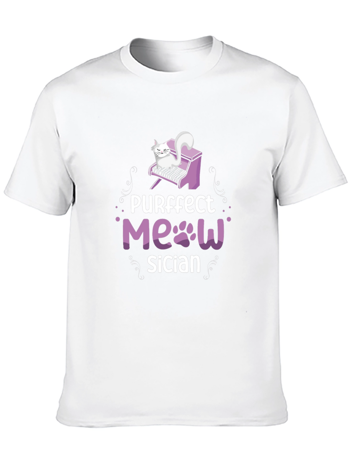 Purrfect Meowsician T-Shirt - Cat Musician Tee