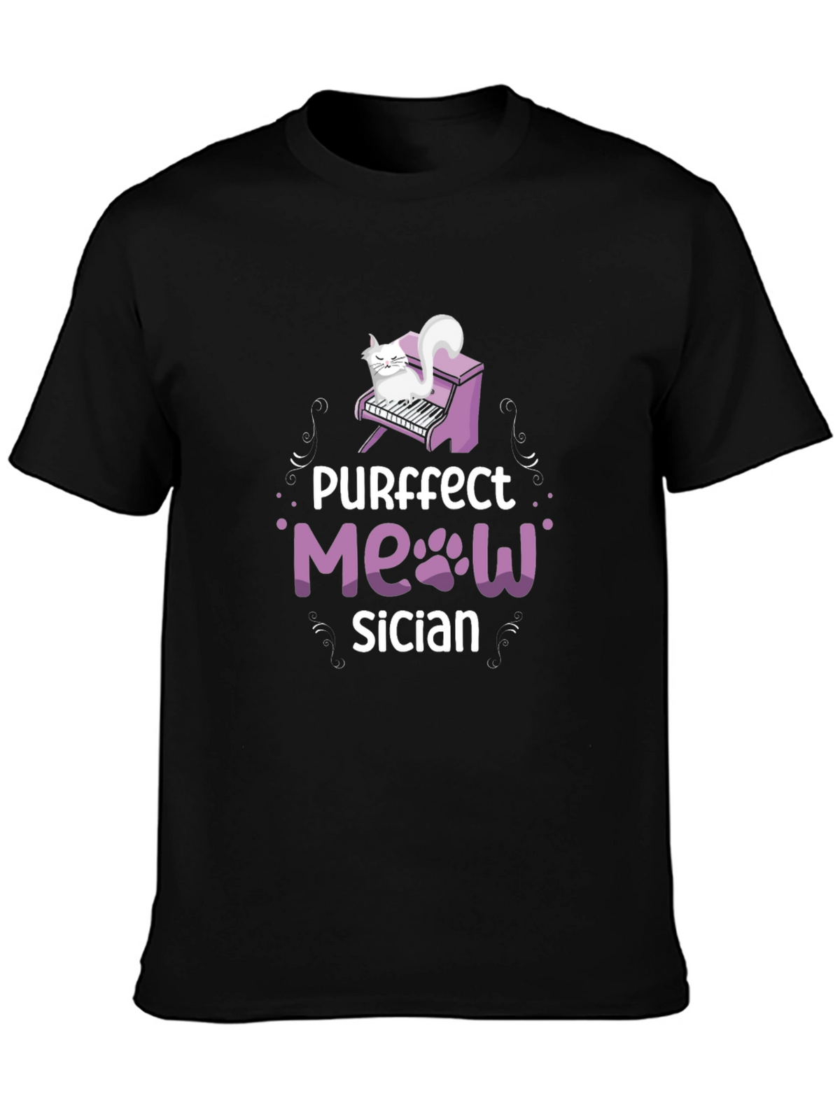 Purrfect Meowsician T-Shirt - Cat Musician Tee