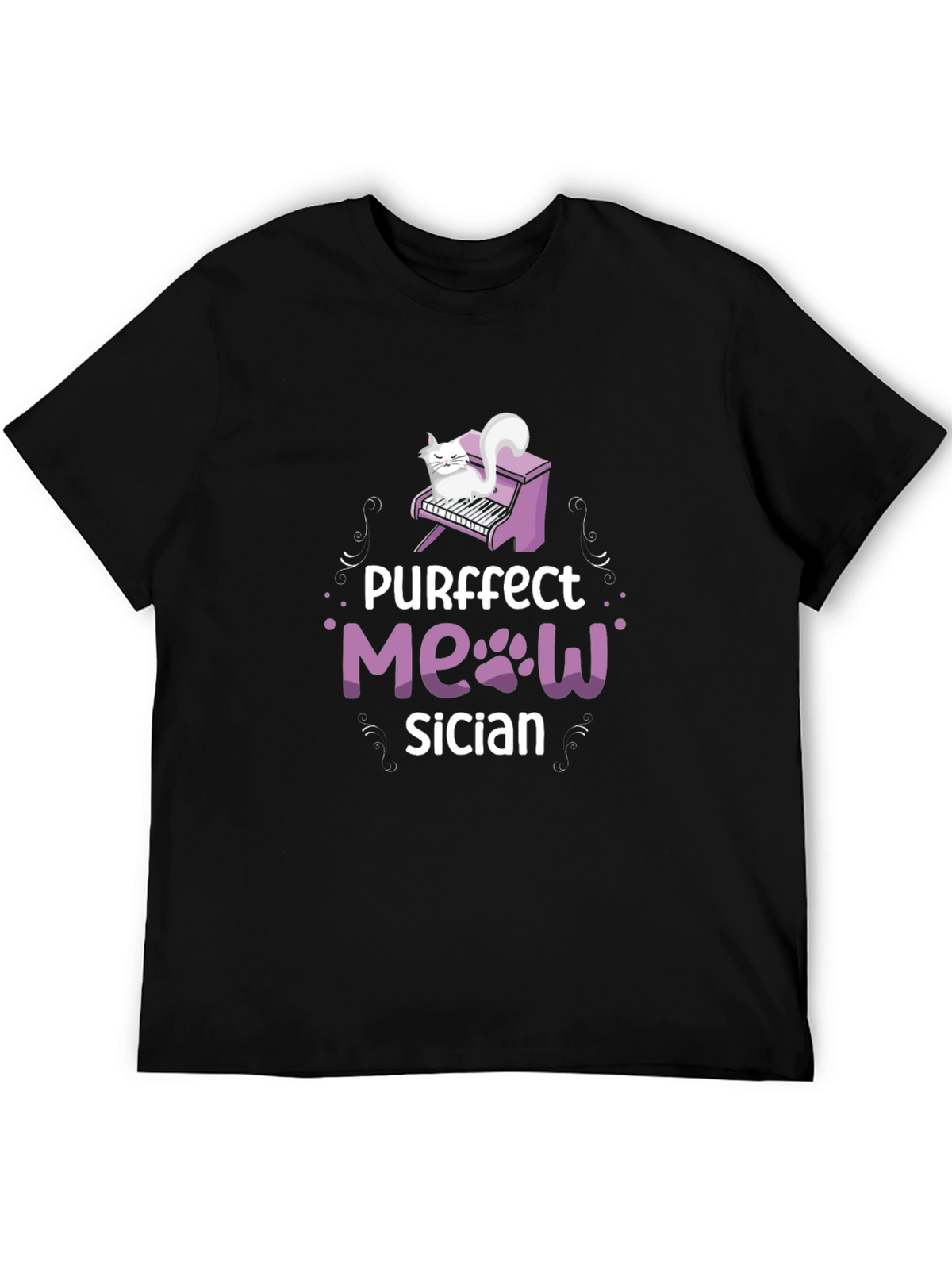 Purrfect Meowsician T-Shirt - Cat Musician Tee