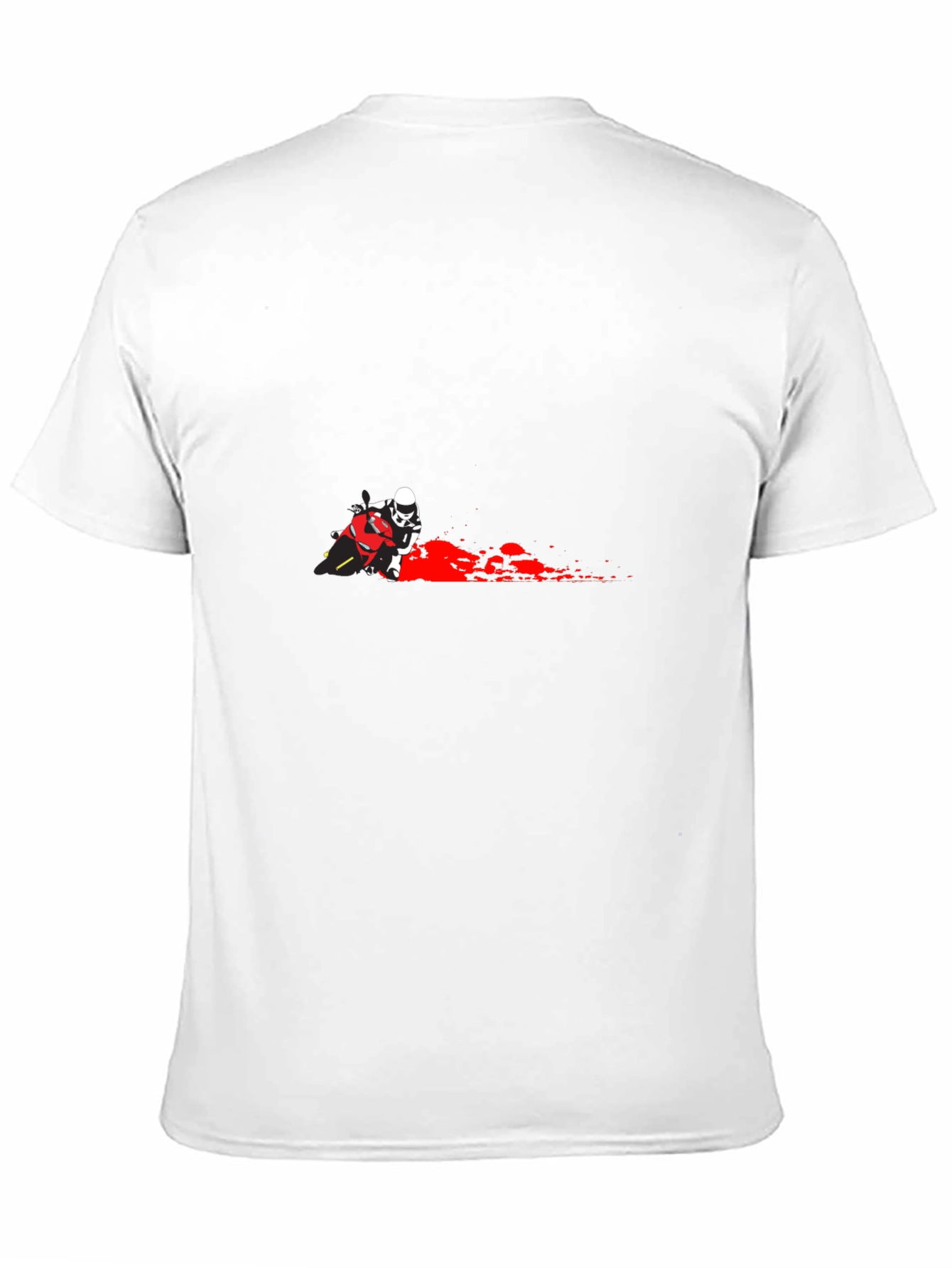 Motorcycle Rider Graphic T-Shirt - Black