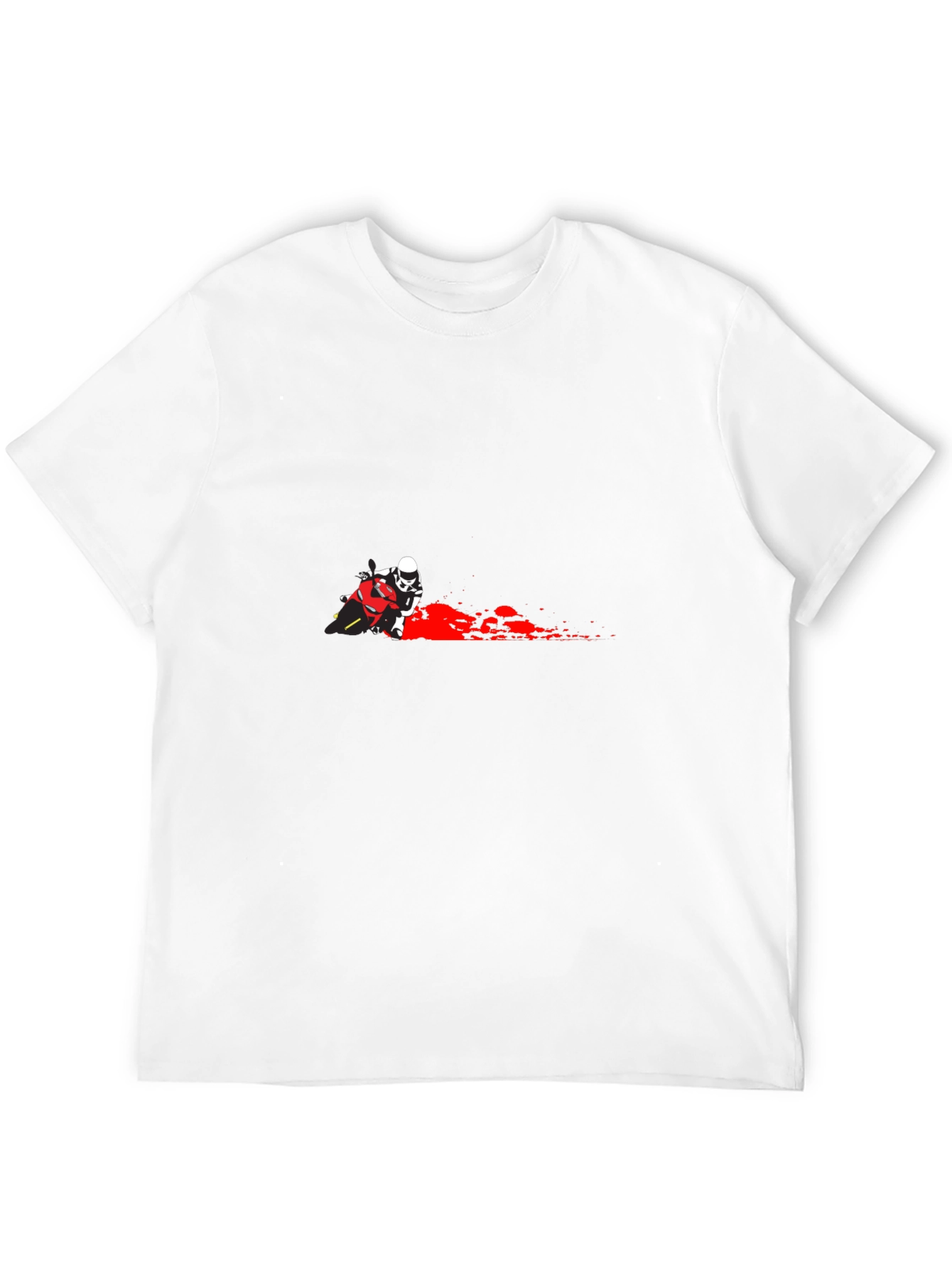 Motorcycle Rider Graphic T-Shirt - Black