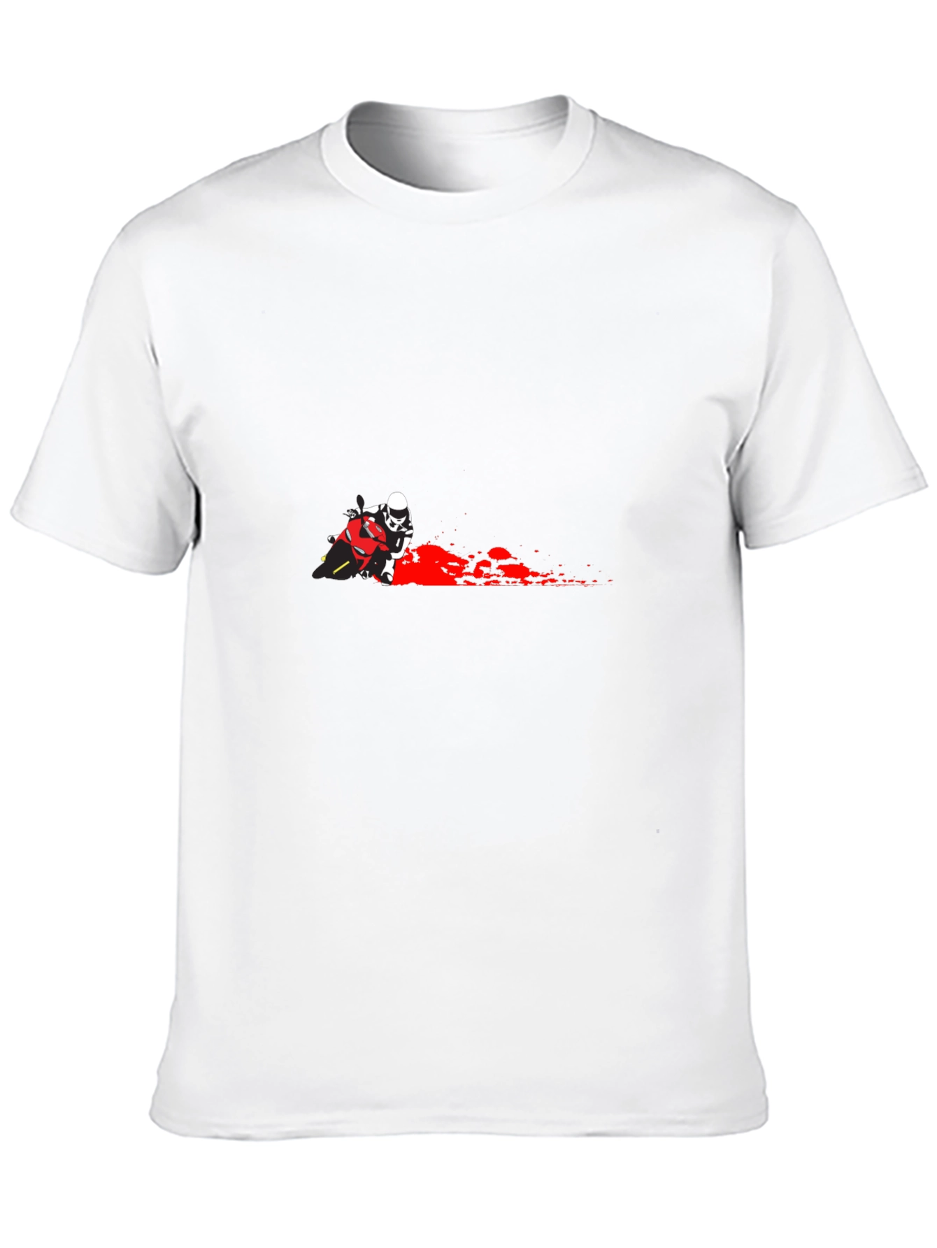 Motorcycle Rider Graphic T-Shirt - Black