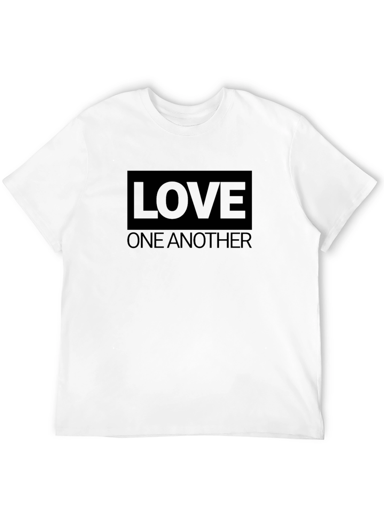 Love One Another Graphic Black T-Shirt