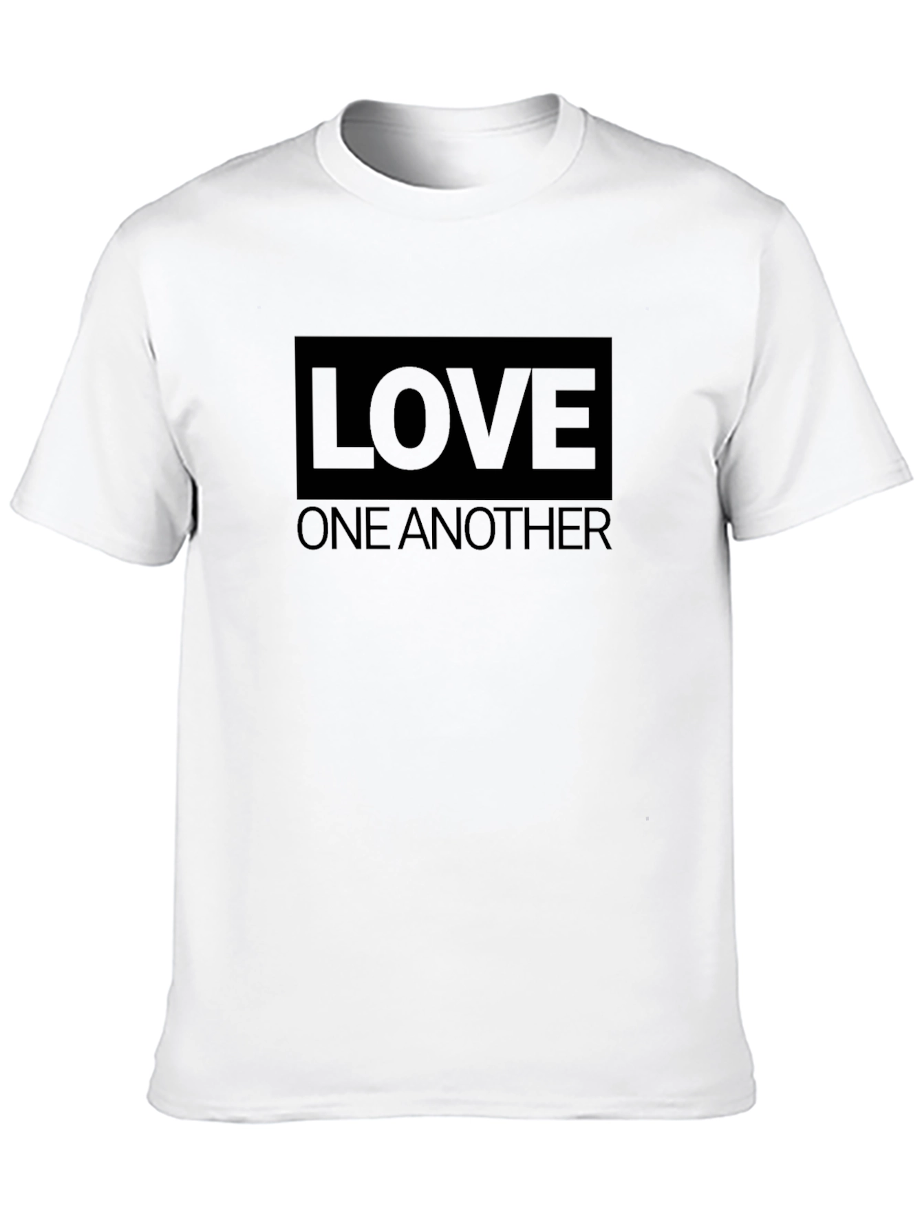 Love One Another Graphic Black T-Shirt