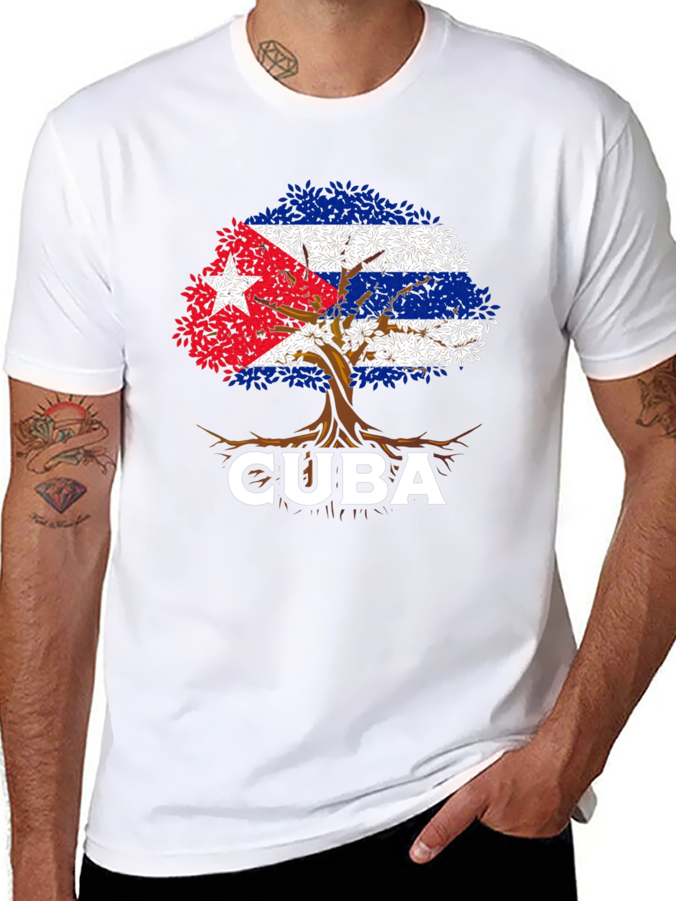 Cuba Flag Tree T-Shirt - Island Pride