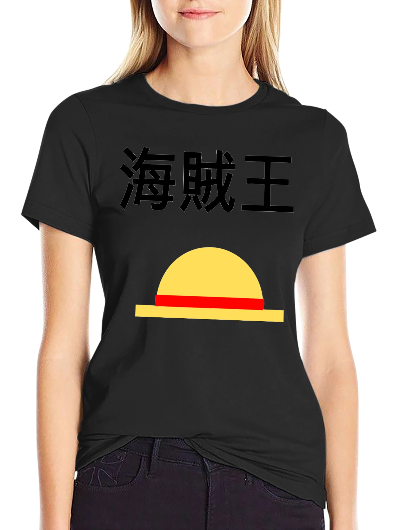 Anime T-Shirt - One Piece Luffy Hat