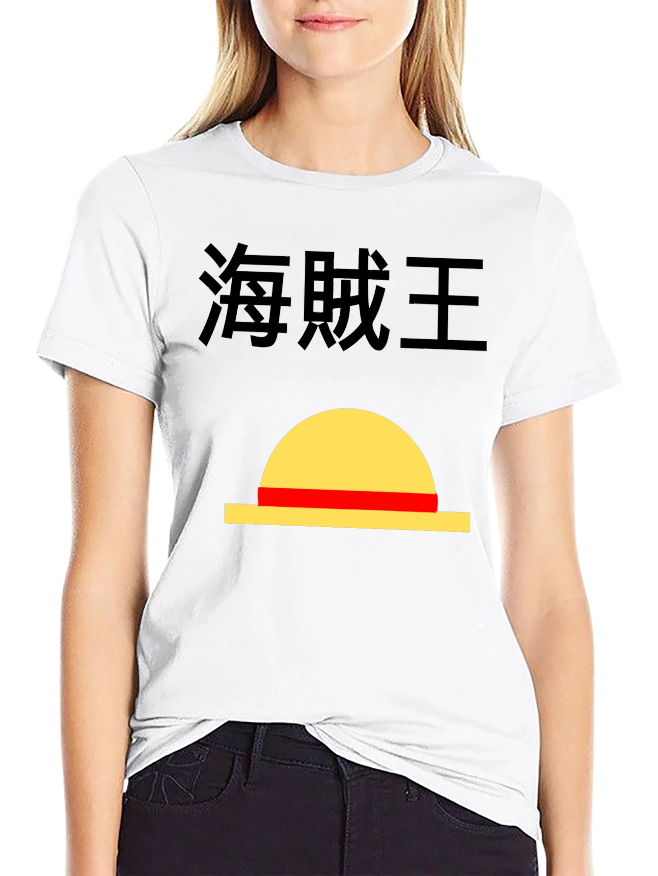 Anime T-Shirt - One Piece Luffy Hat