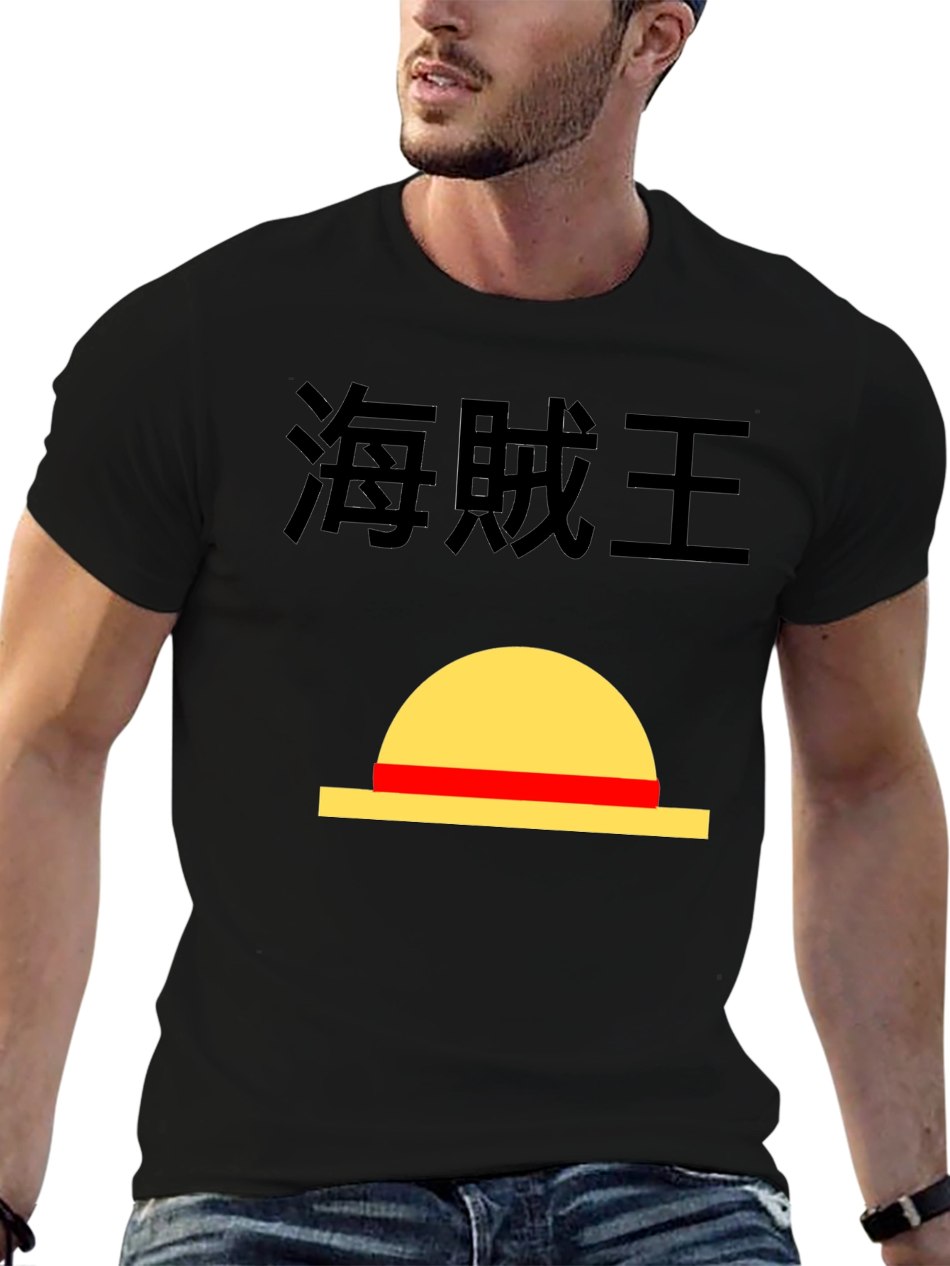 Anime T-Shirt - One Piece Luffy Hat