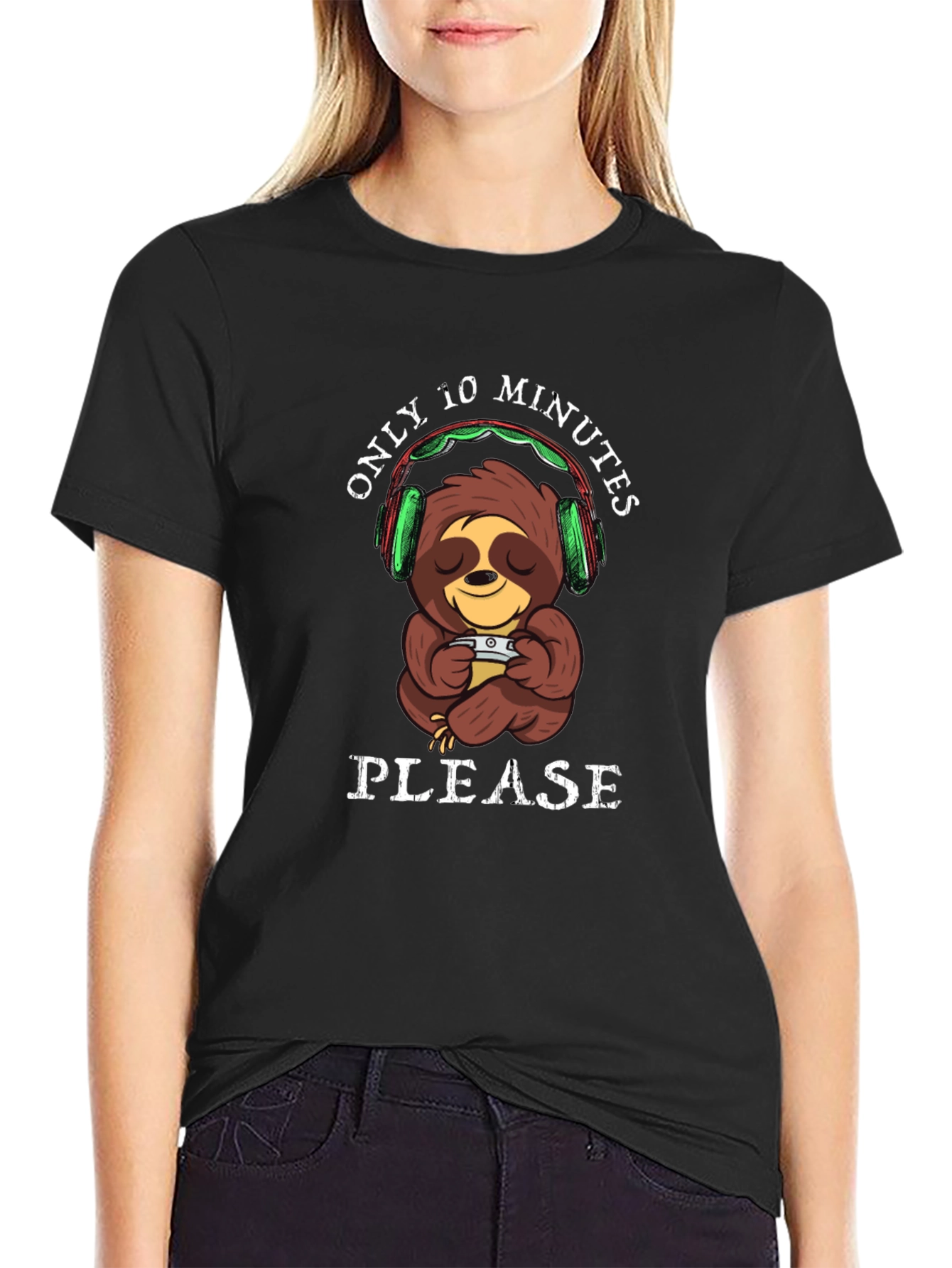 Sloth Gamer T-Shirt - Only 10 Minutes Please!