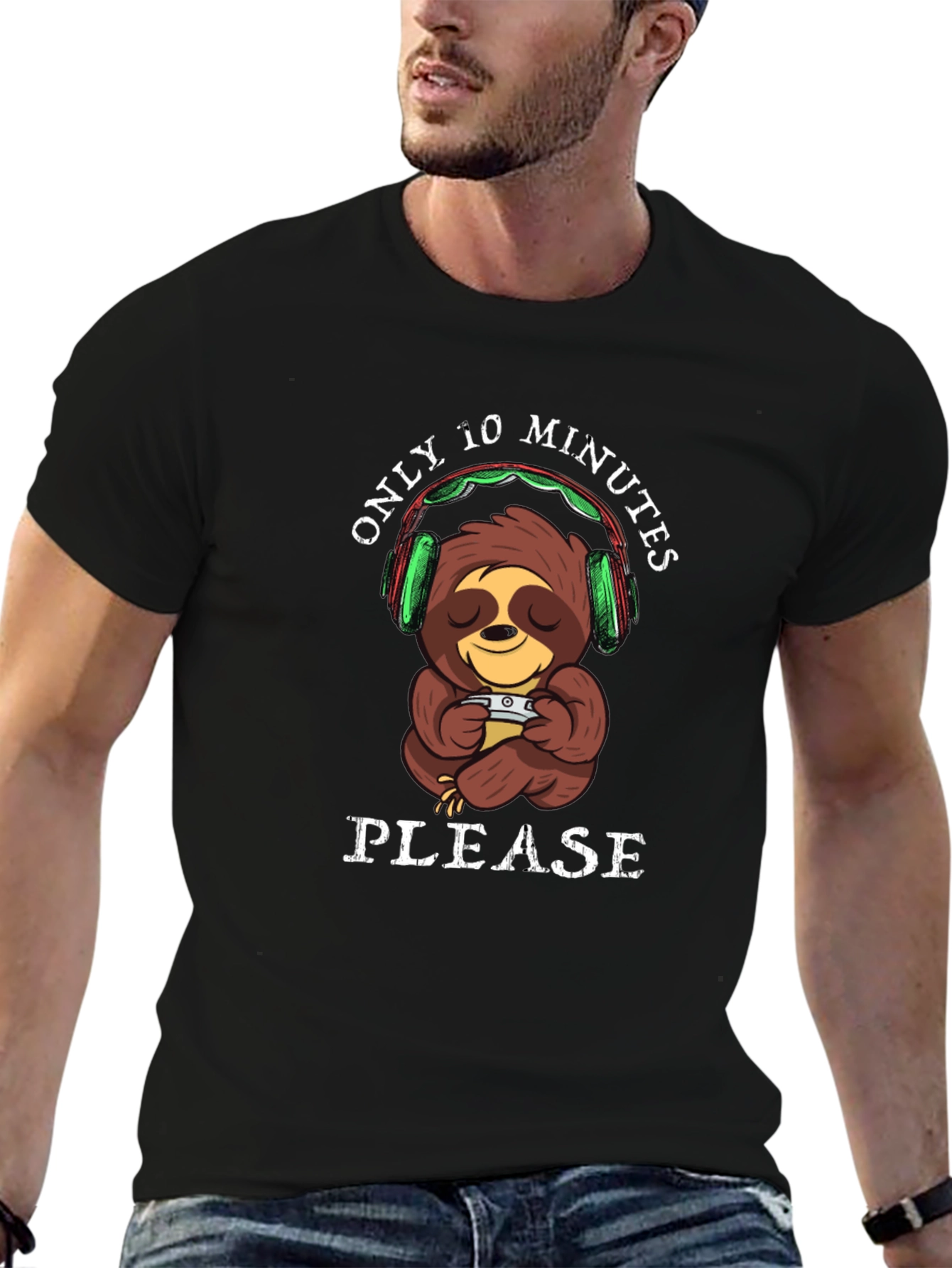 Sloth Gamer T-Shirt - Only 10 Minutes Please!