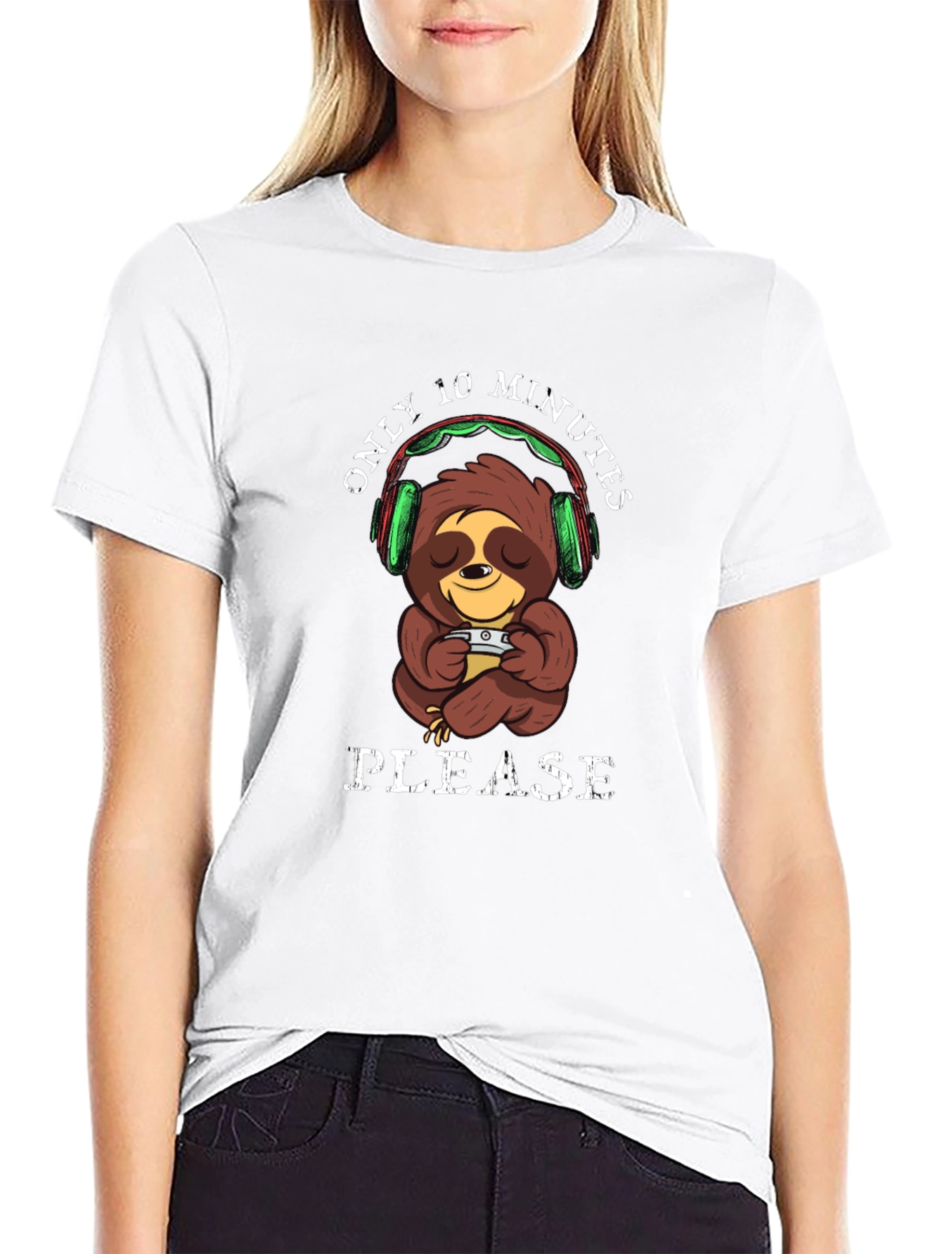 Sloth Gamer T-Shirt - Only 10 Minutes Please!