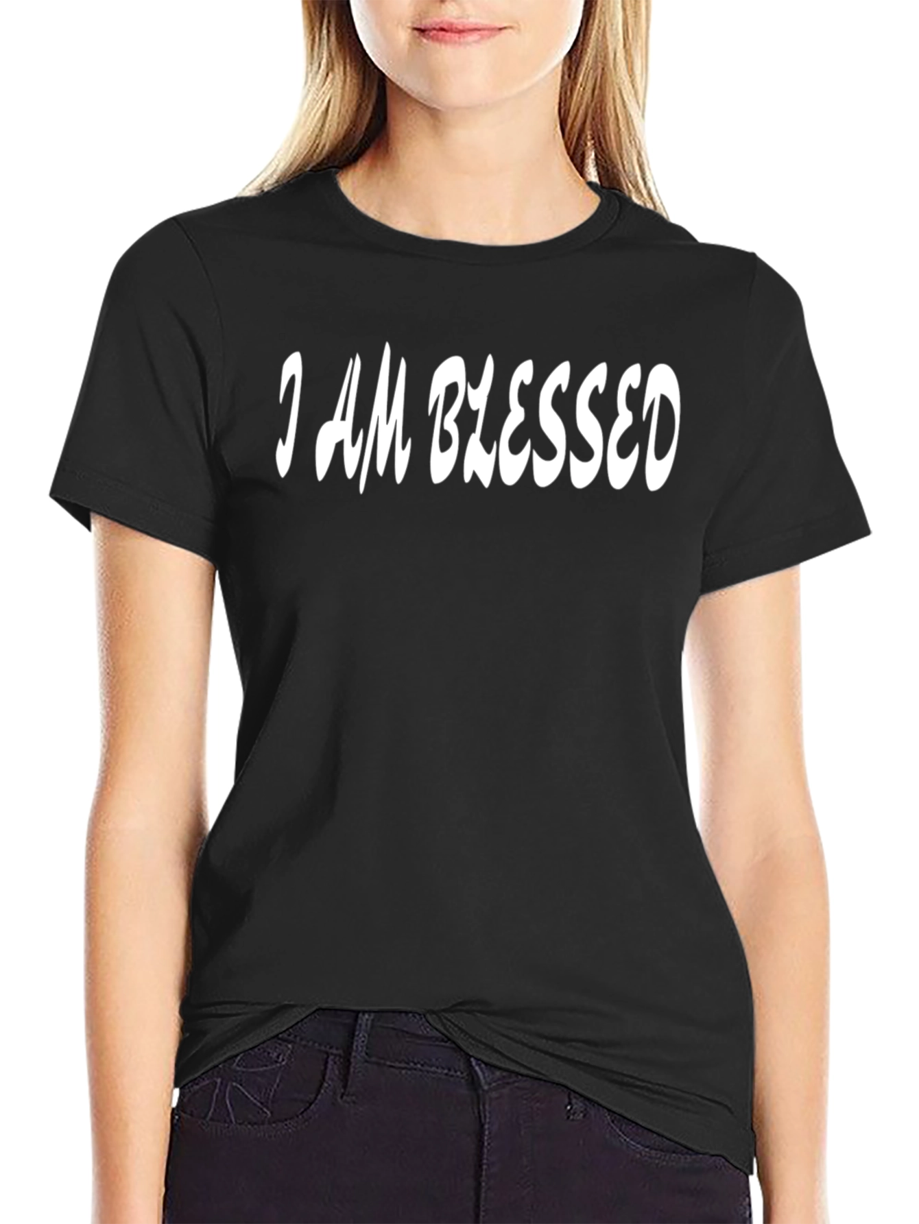 I AM BLESSED Black T-Shirt
