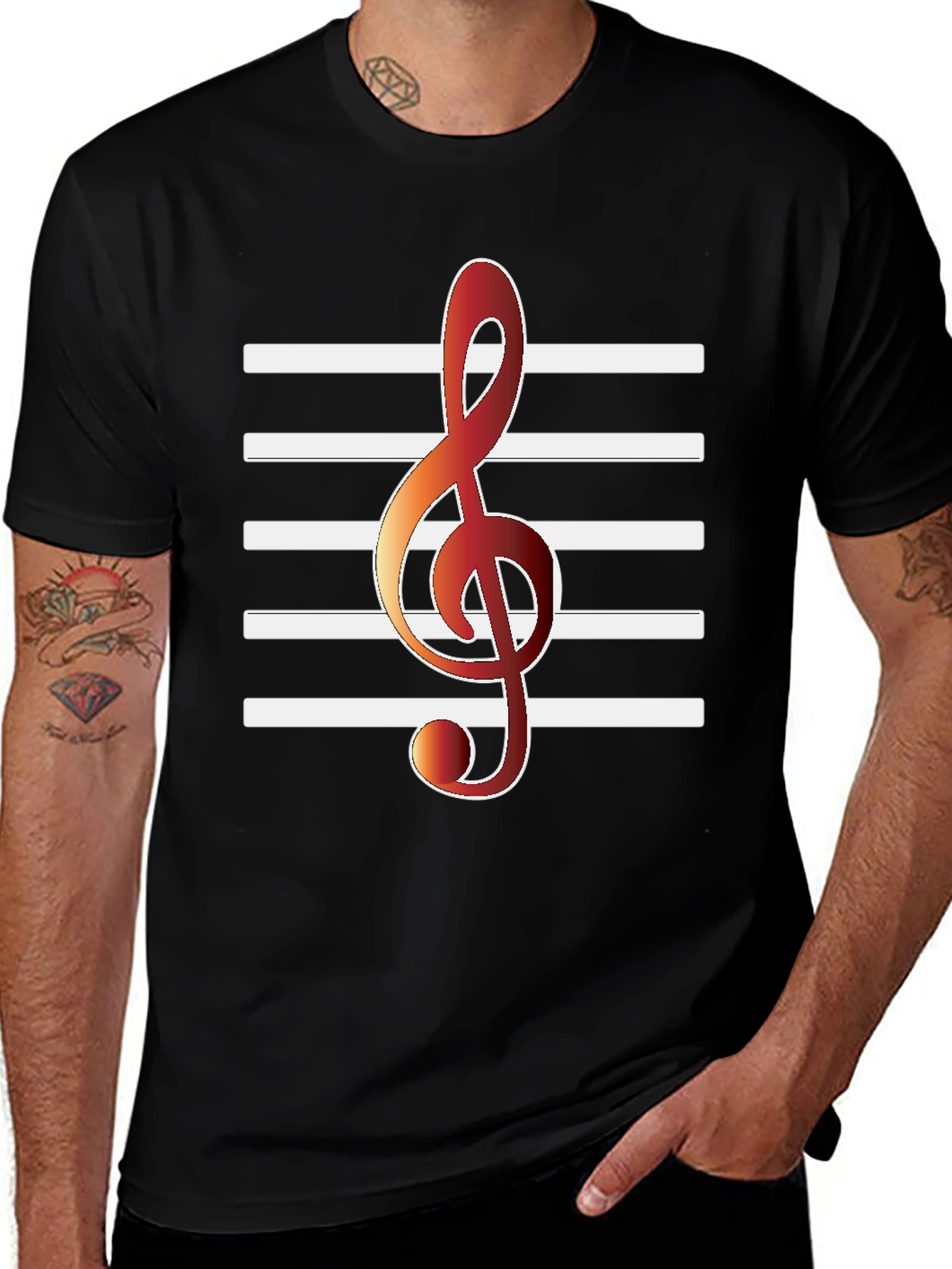 Musical Treble Clef T-Shirt