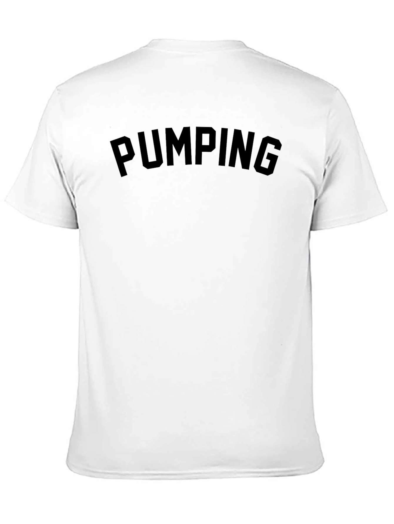 Pumping Black Crew Neck Graphic T-Shirt
