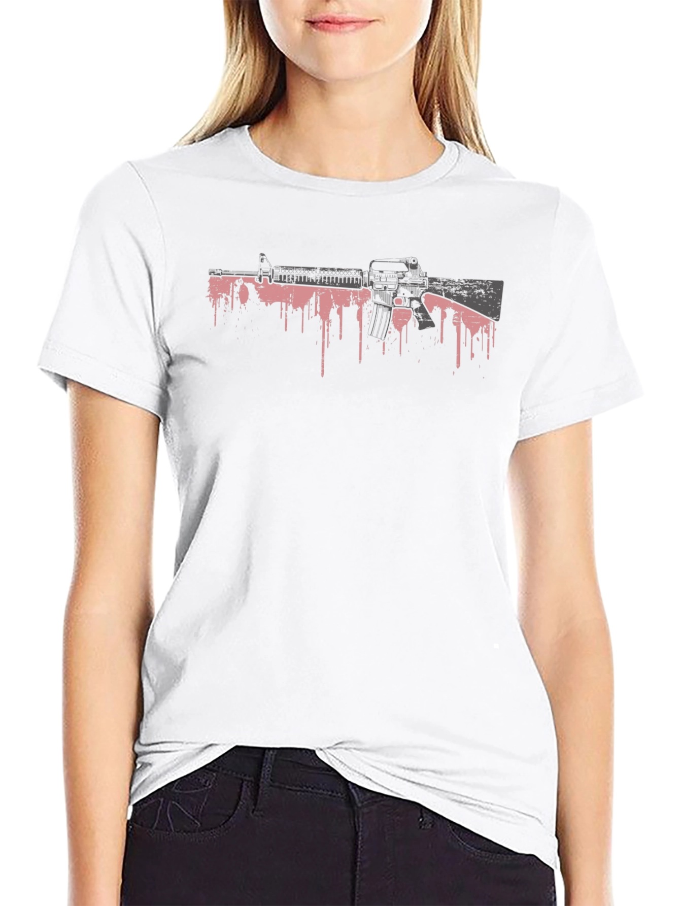 Gun Graphic Black T-Shirt