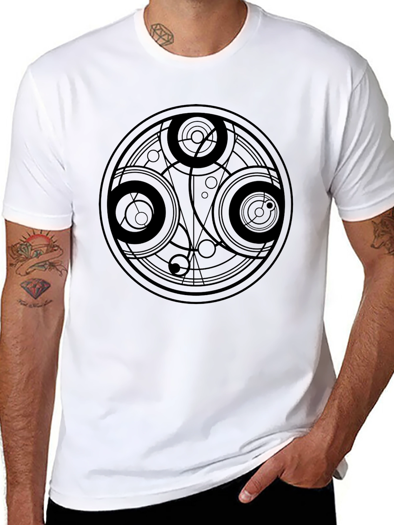 Doctor Who Gallifreyan Seal Black T-Shirt