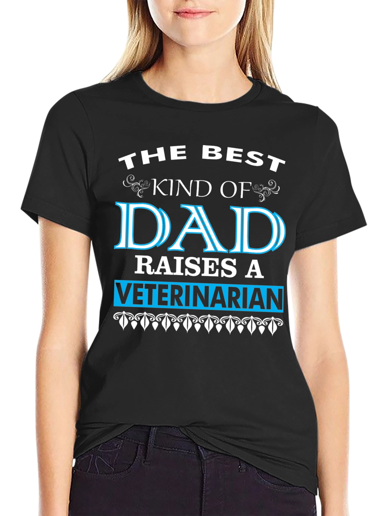 Best Dad Raises a Veterinarian T-Shirt