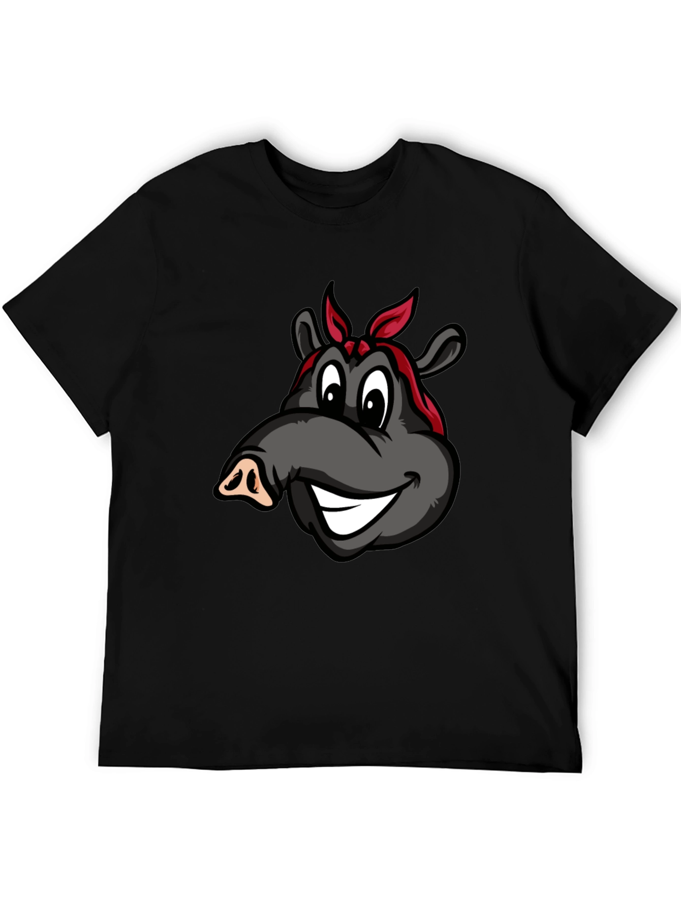 Cartoon Hippo T-Shirt - Funky Animal Graphic Tee