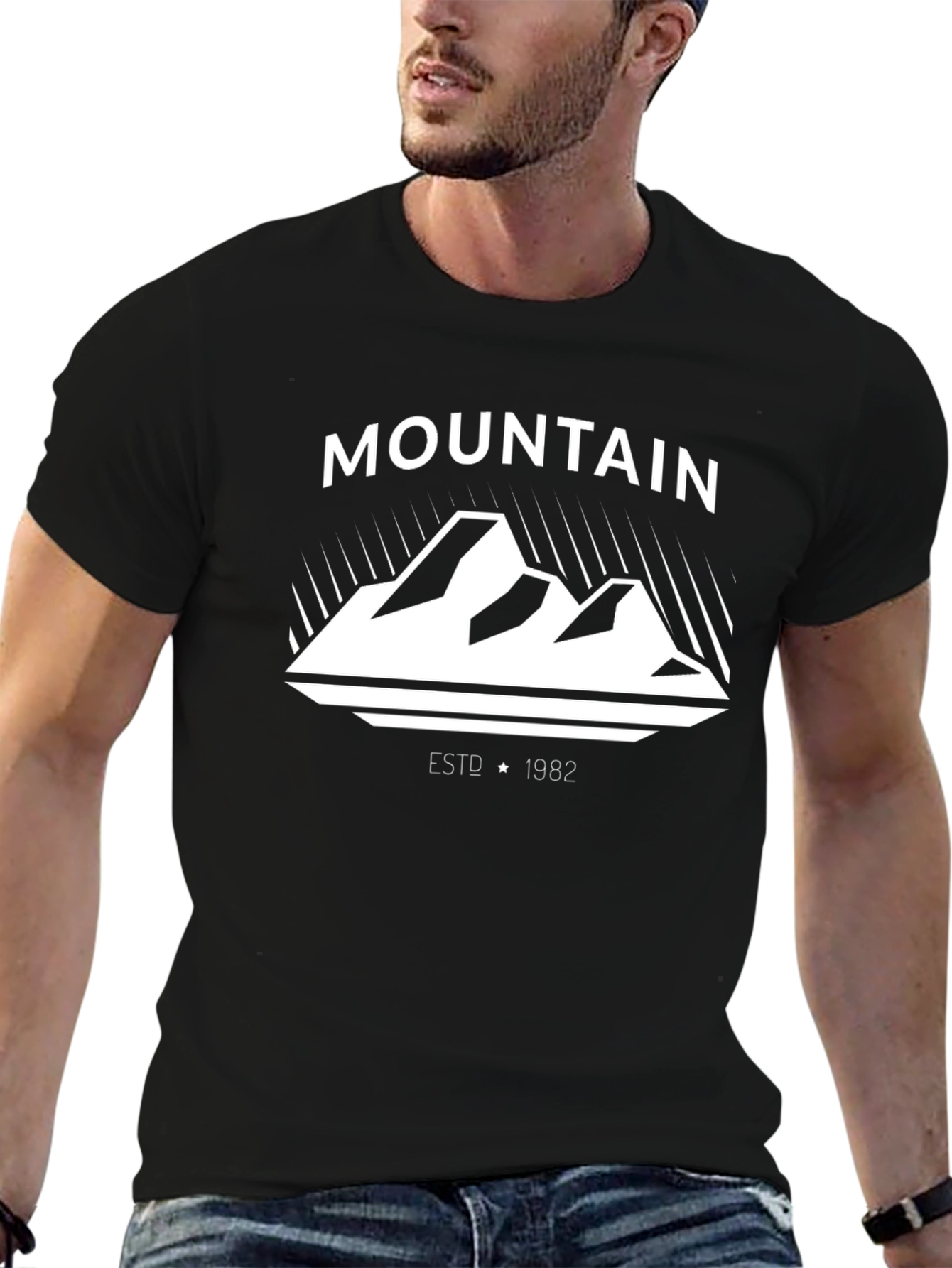 Mountain Graphic Black T-Shirt