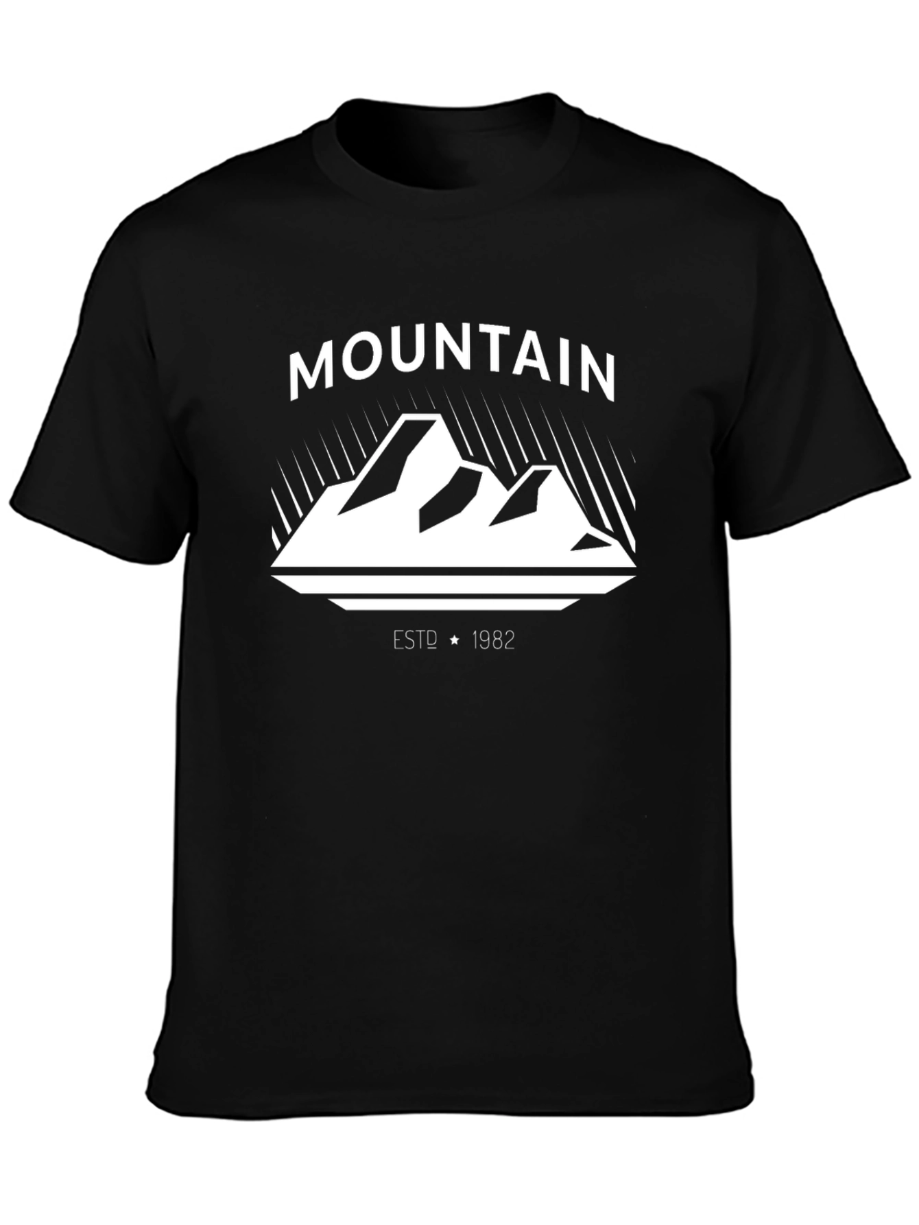 Mountain Graphic Black T-Shirt