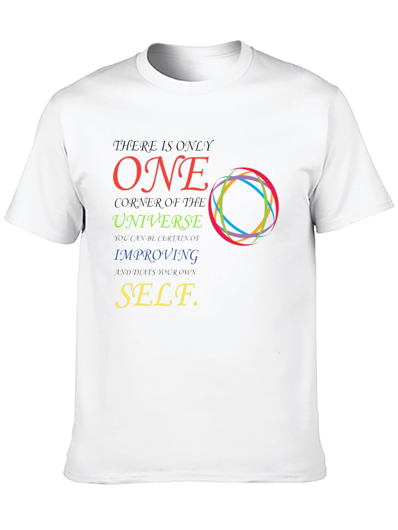 Inspirational Graphic T-Shirt - Improve Yourself
