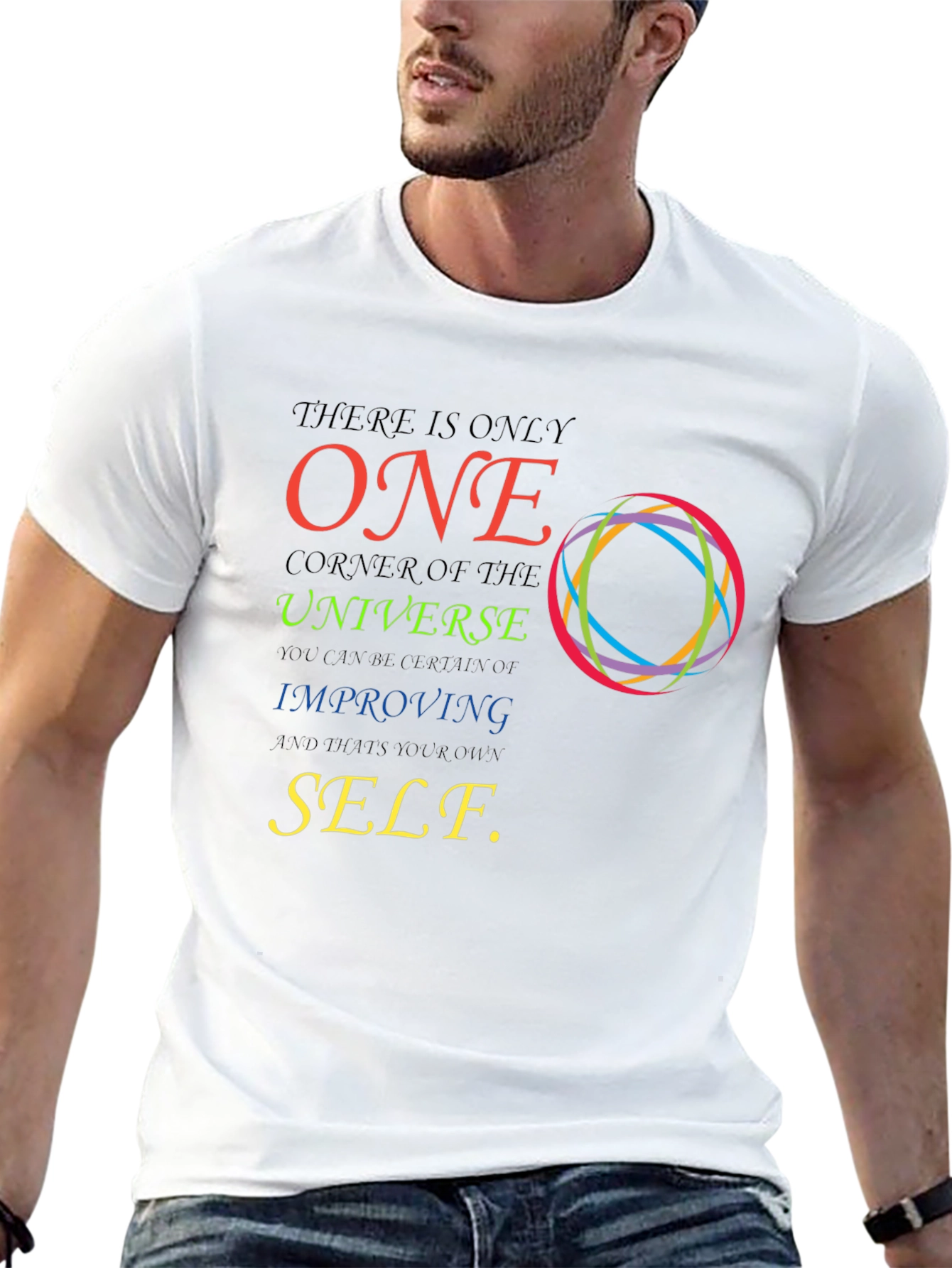 Inspirational Graphic T-Shirt - Improve Yourself