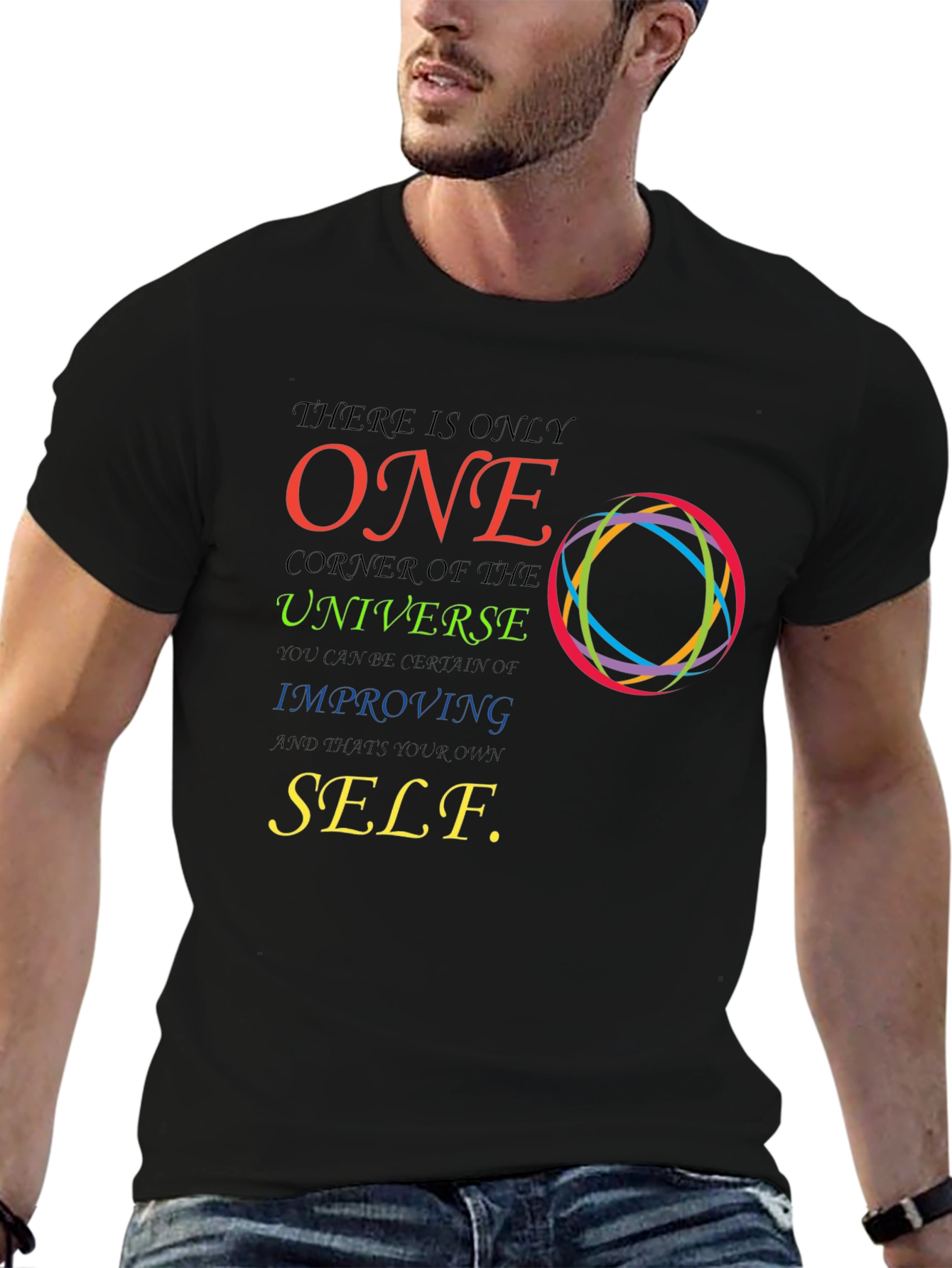 Inspirational Graphic T-Shirt - Improve Yourself