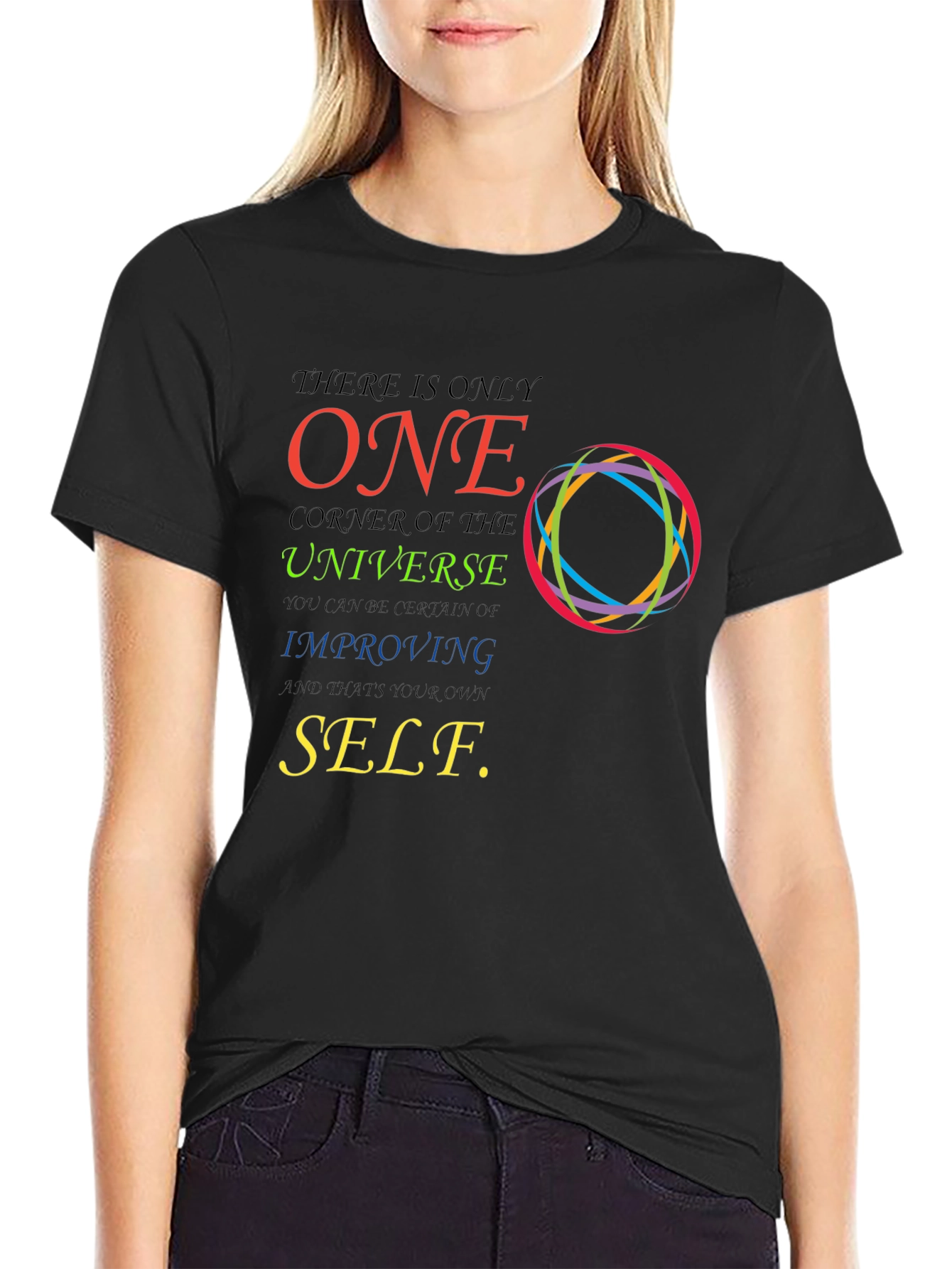 Inspirational Graphic T-Shirt - Improve Yourself