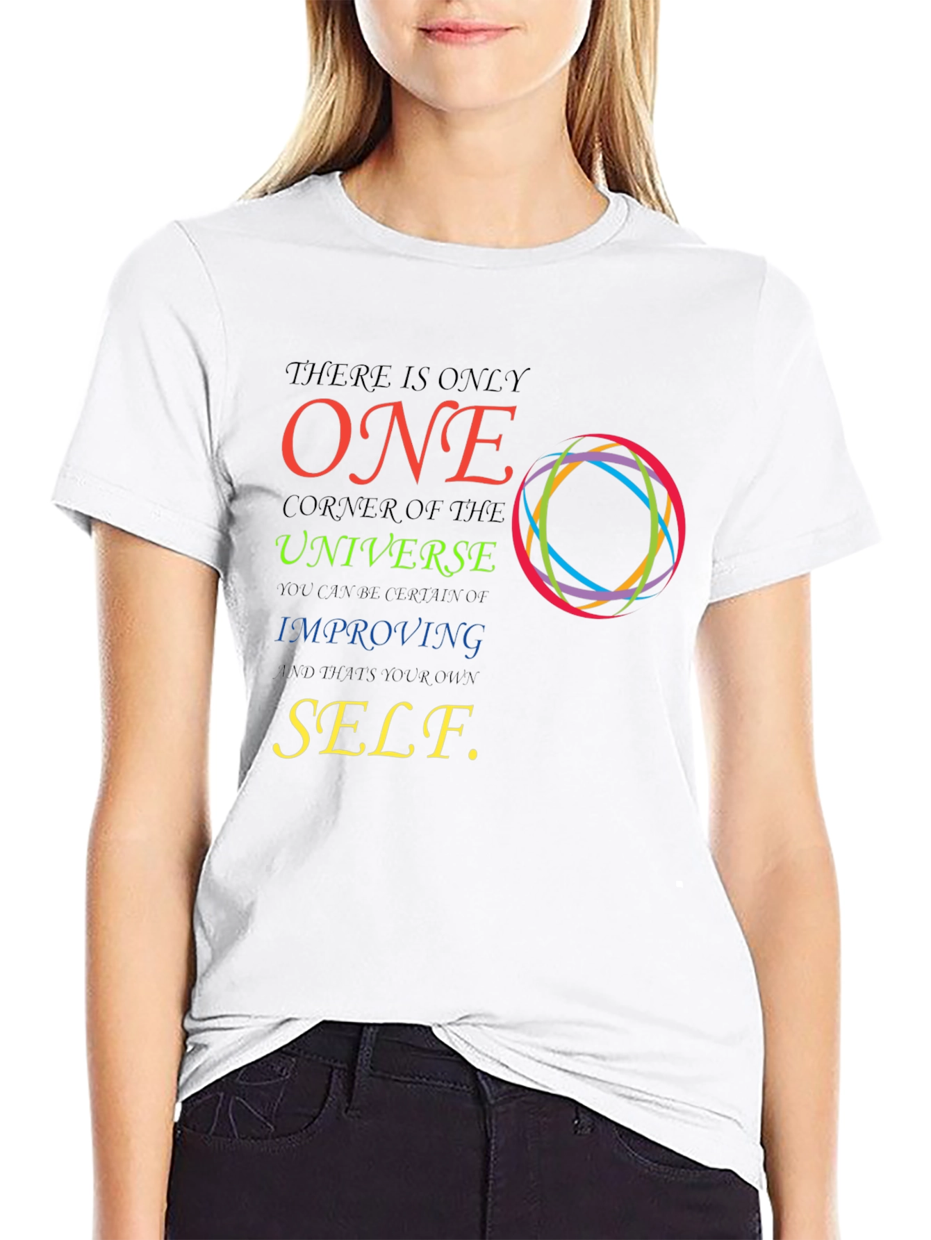 Inspirational Graphic T-Shirt - Improve Yourself