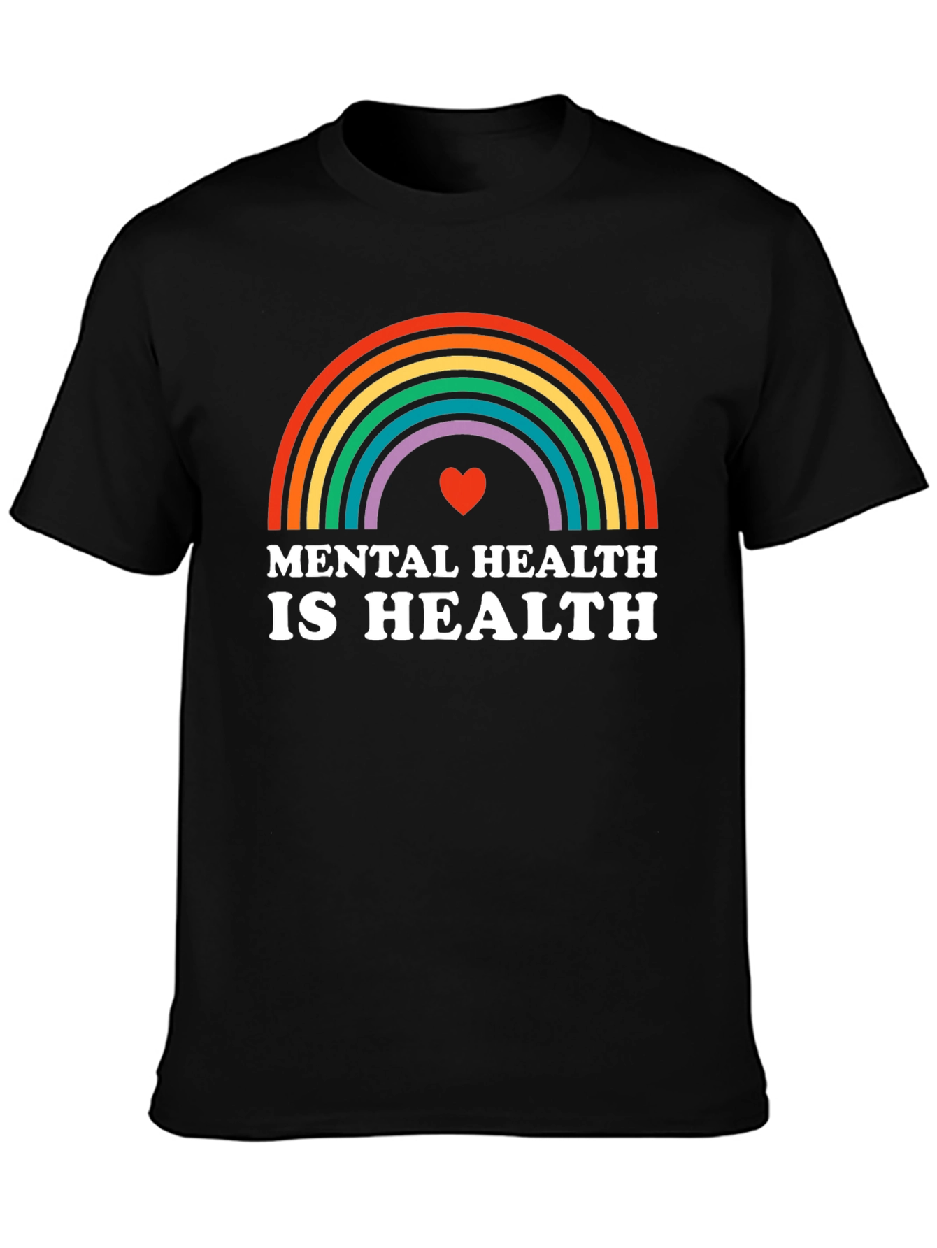 Mental Health Rainbow T-Shirt - Health Awareness Tee