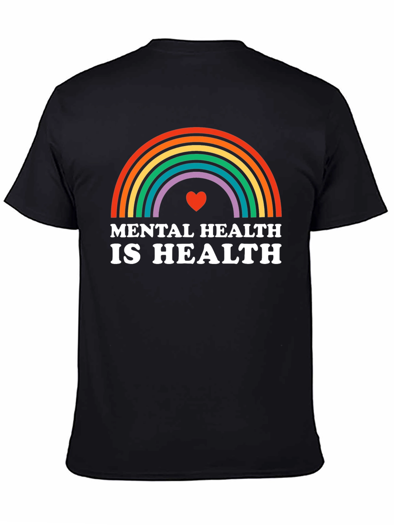 Mental Health Rainbow T-Shirt - Health Awareness Tee