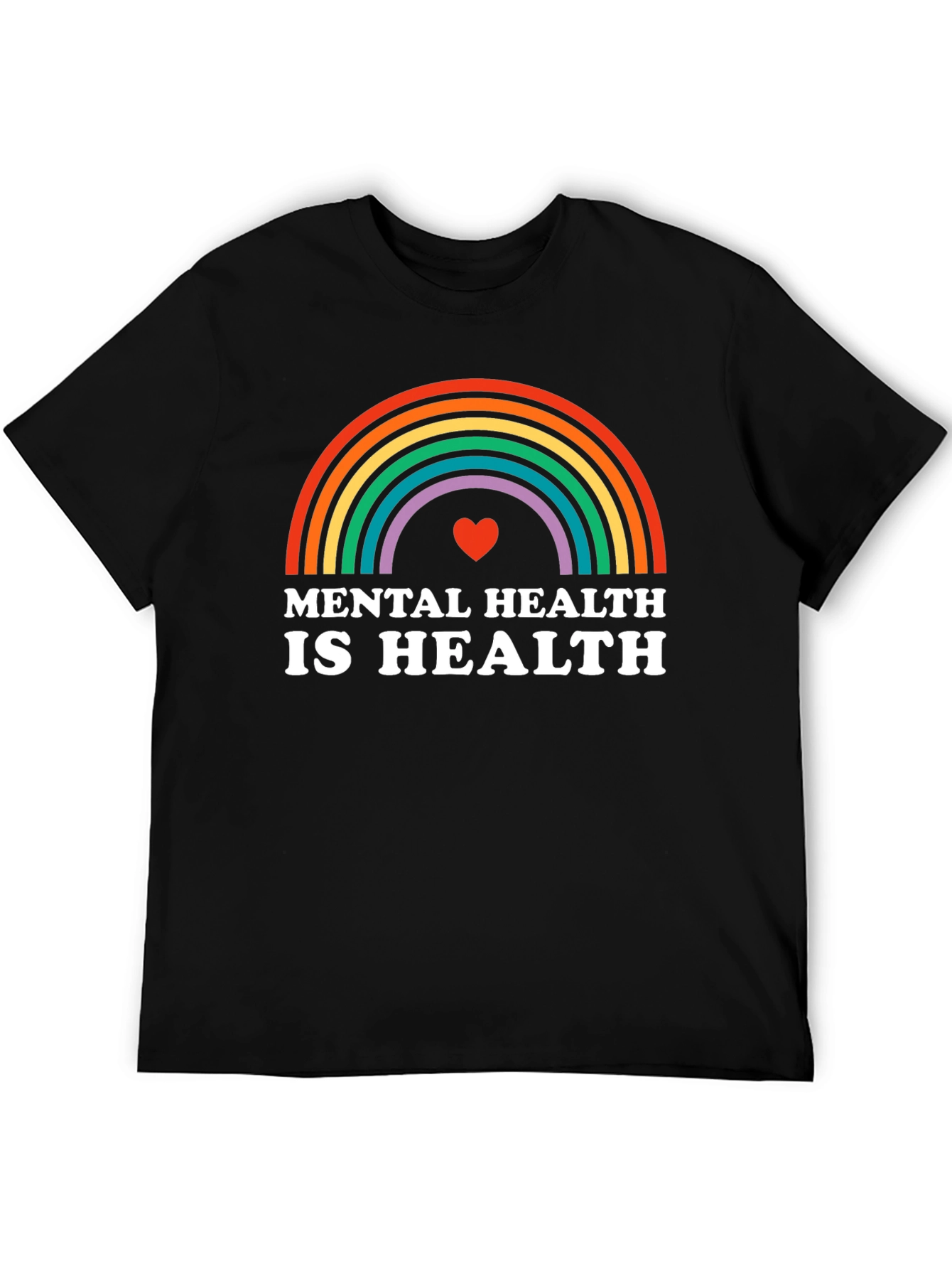 Mental Health Rainbow T-Shirt - Health Awareness Tee