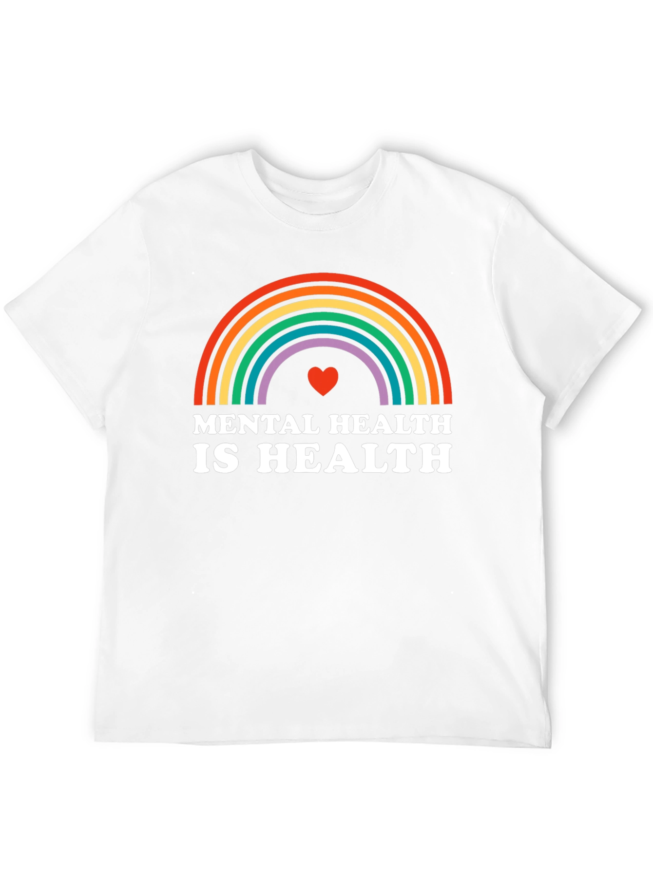 Mental Health Rainbow T-Shirt - Health Awareness Tee