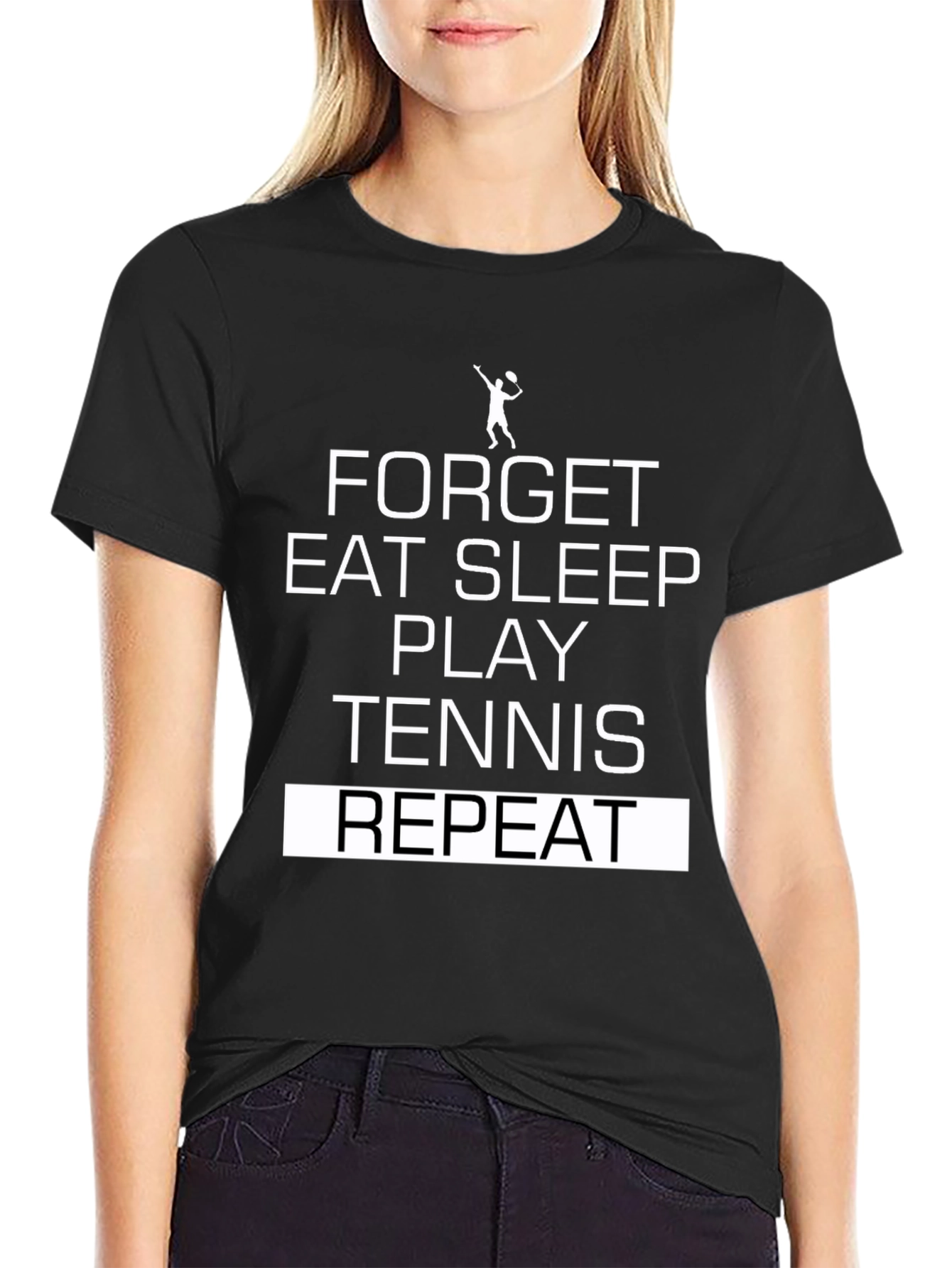Forget Eat Sleep Play Tennis Repeat T-Shirt