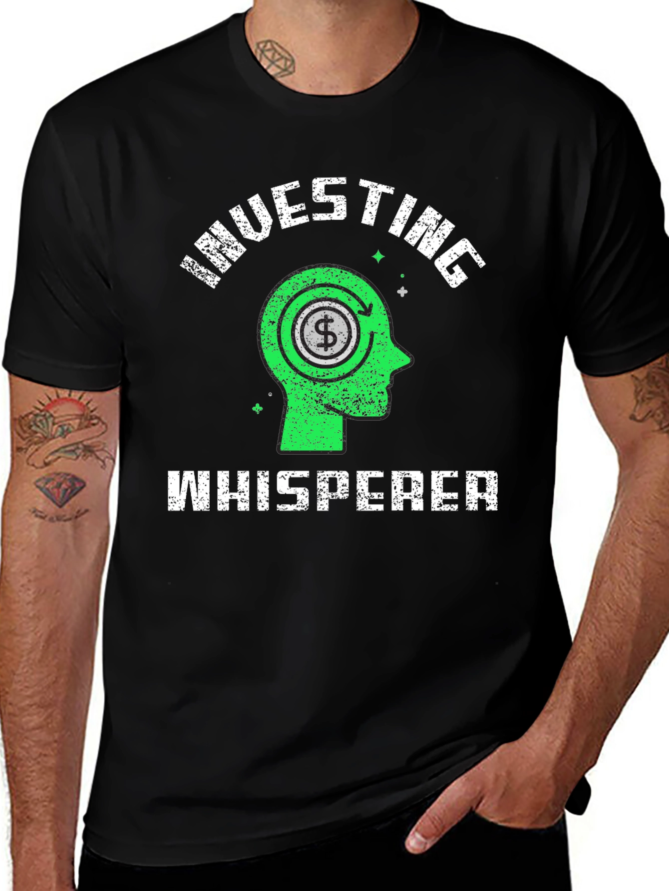 Investing Whisperer Graphic Tee - Black