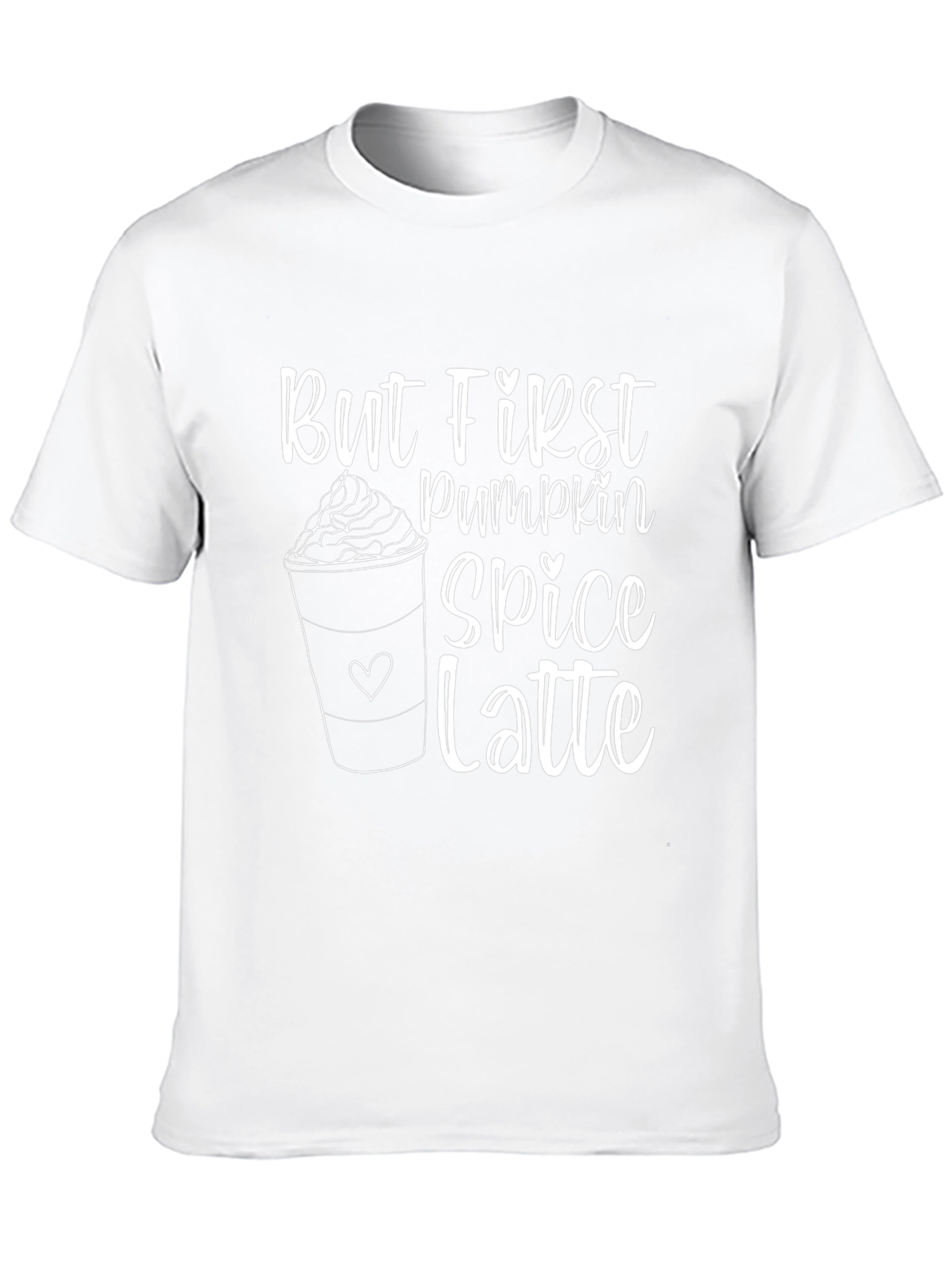Pumpkin Spice Latte Graphic T-Shirt - Fall Season Apparel