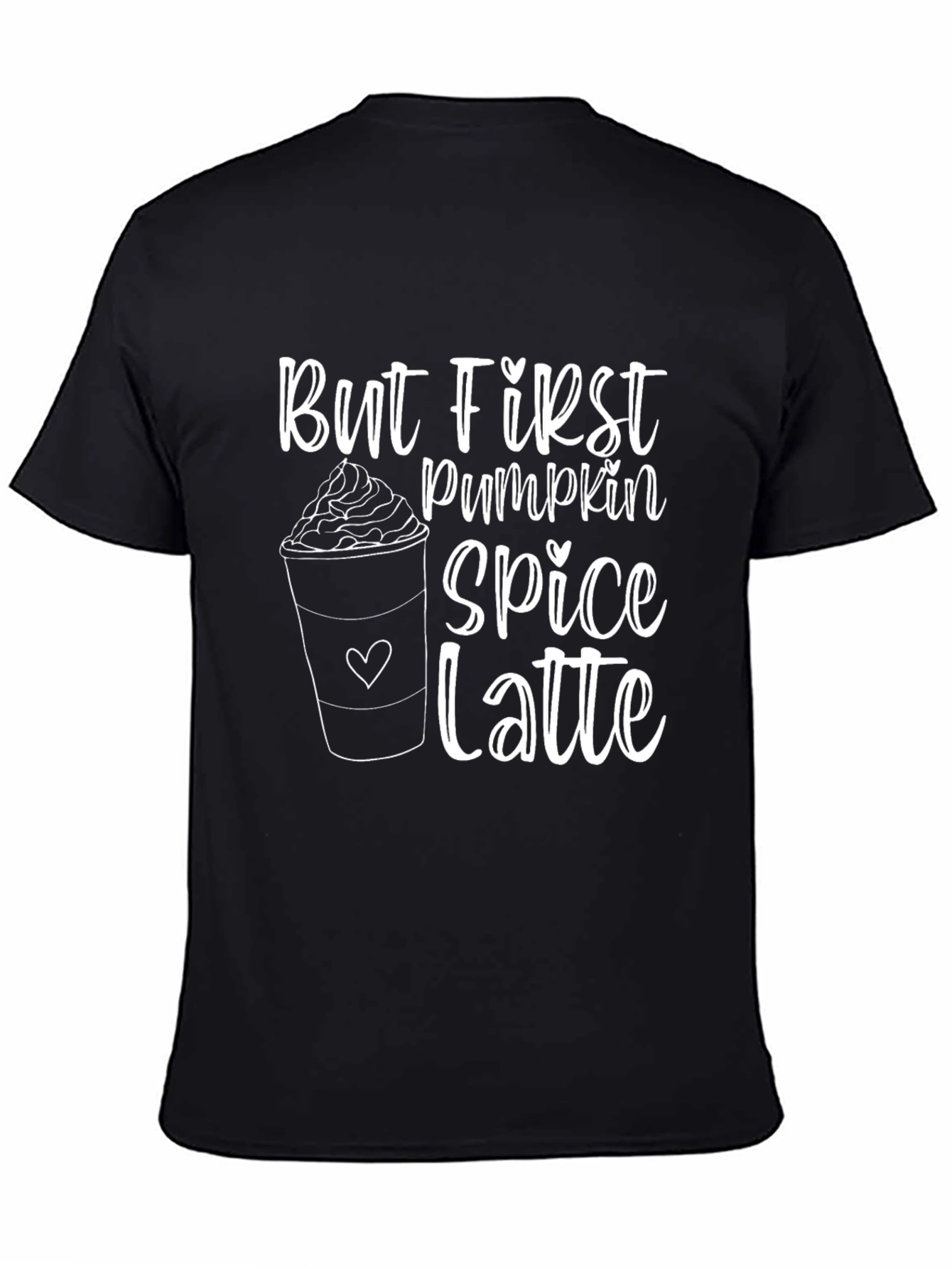 Pumpkin Spice Latte Graphic T-Shirt - Fall Season Apparel
