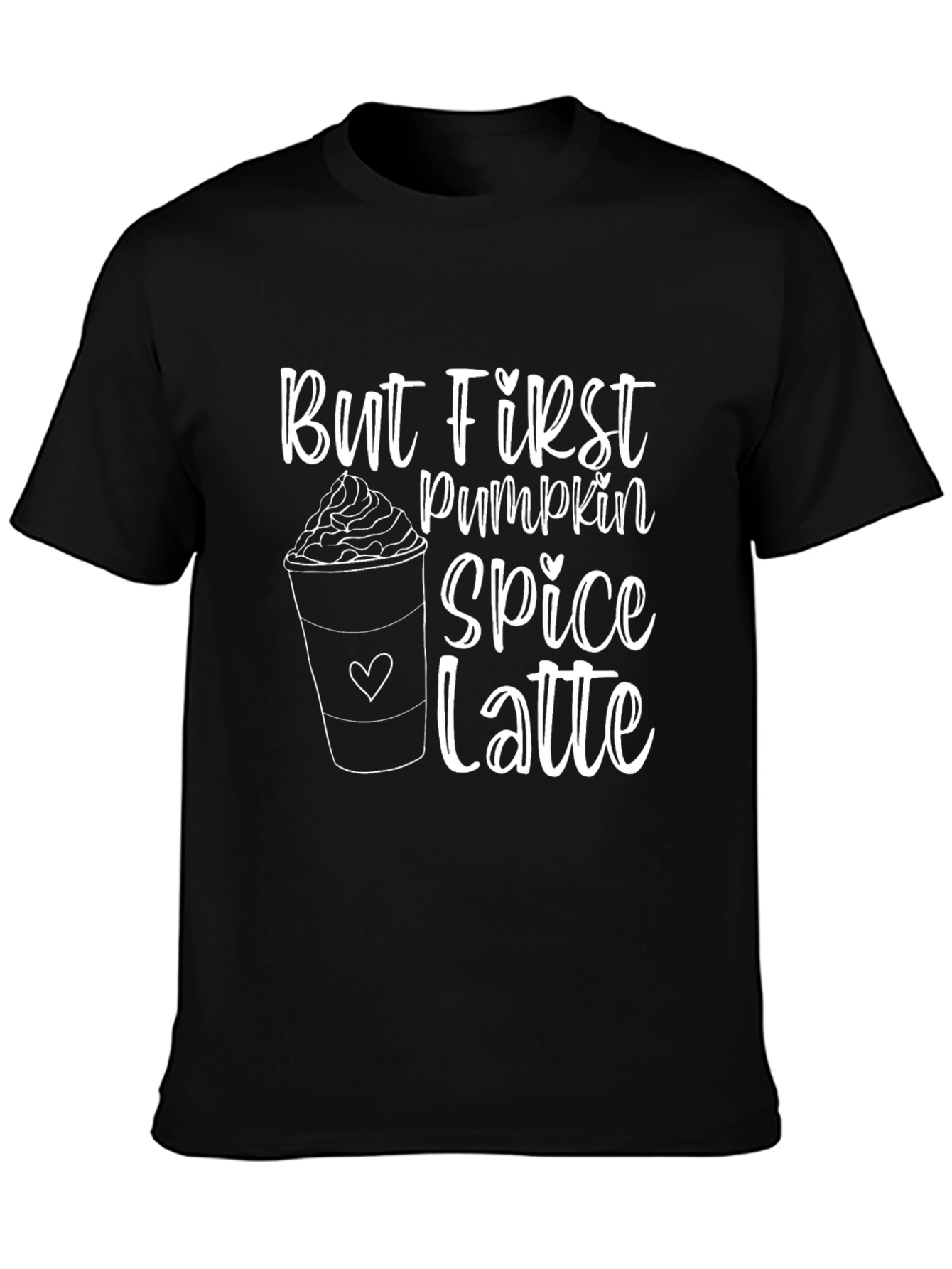 Pumpkin Spice Latte Graphic T-Shirt - Fall Season Apparel