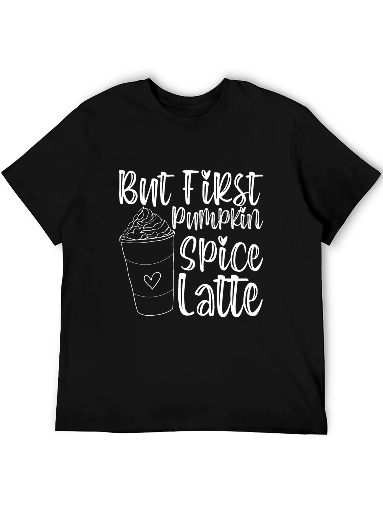 Pumpkin Spice Latte Graphic T-Shirt - Fall Season Apparel